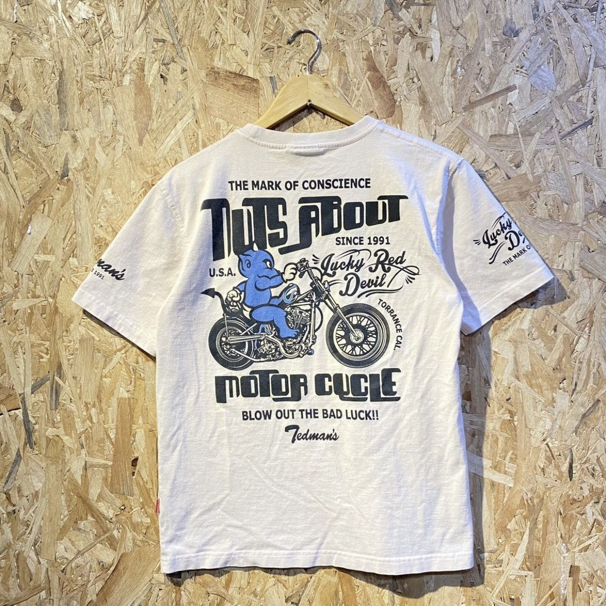 Japanese Brand × Tedman Ted company Nots About Motorcycle lucky red devil y2k tee Size US S / EU 44-46 / 1 - 1 Thumbnail