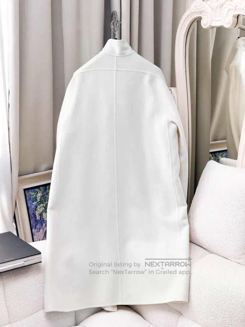 Hermes Hermes White Cashmere Coat Cloak Size XS / US 0-2 / IT 36-38 - 2 Thumbnail