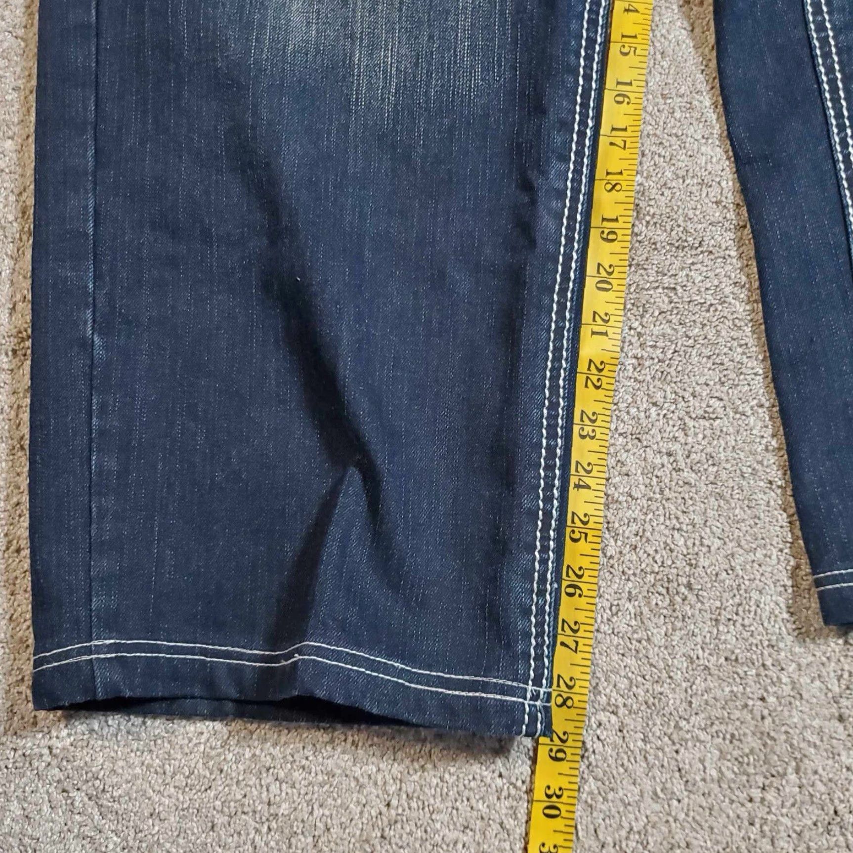 Vintage VINTAGE Al Wissam Jeans Mens 40x29 Blue Denim Cotton Straight 40 29 Inches Size US 40 / EU 56 - 6 Thumbnail