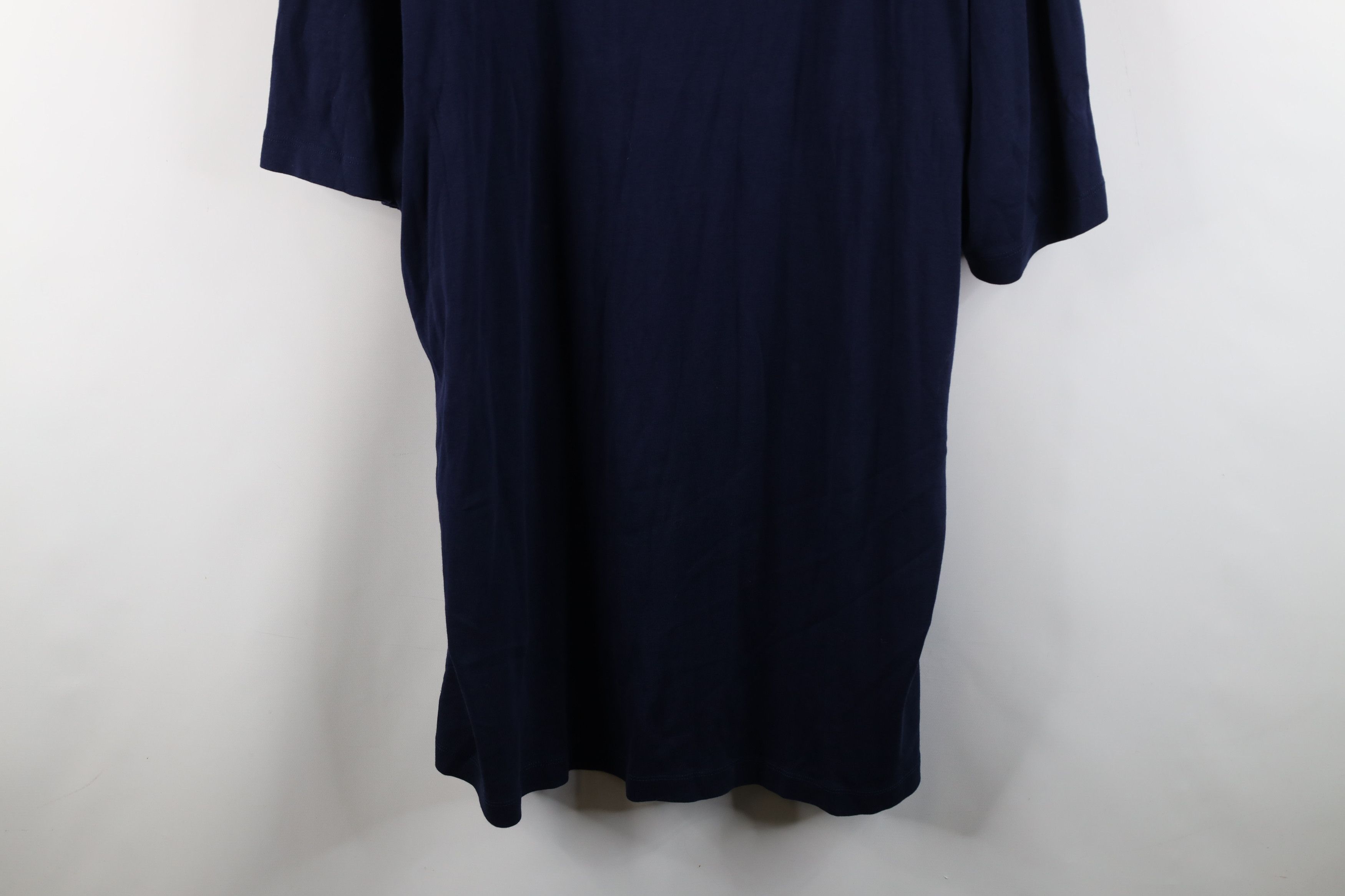 Ralph Lauren × Vintage Deadstock Vintage 90s Ralph Lauren V-Neck T-Shirt Navy Blue Size US XL / EU 56 / 4 - 3 Thumbnail