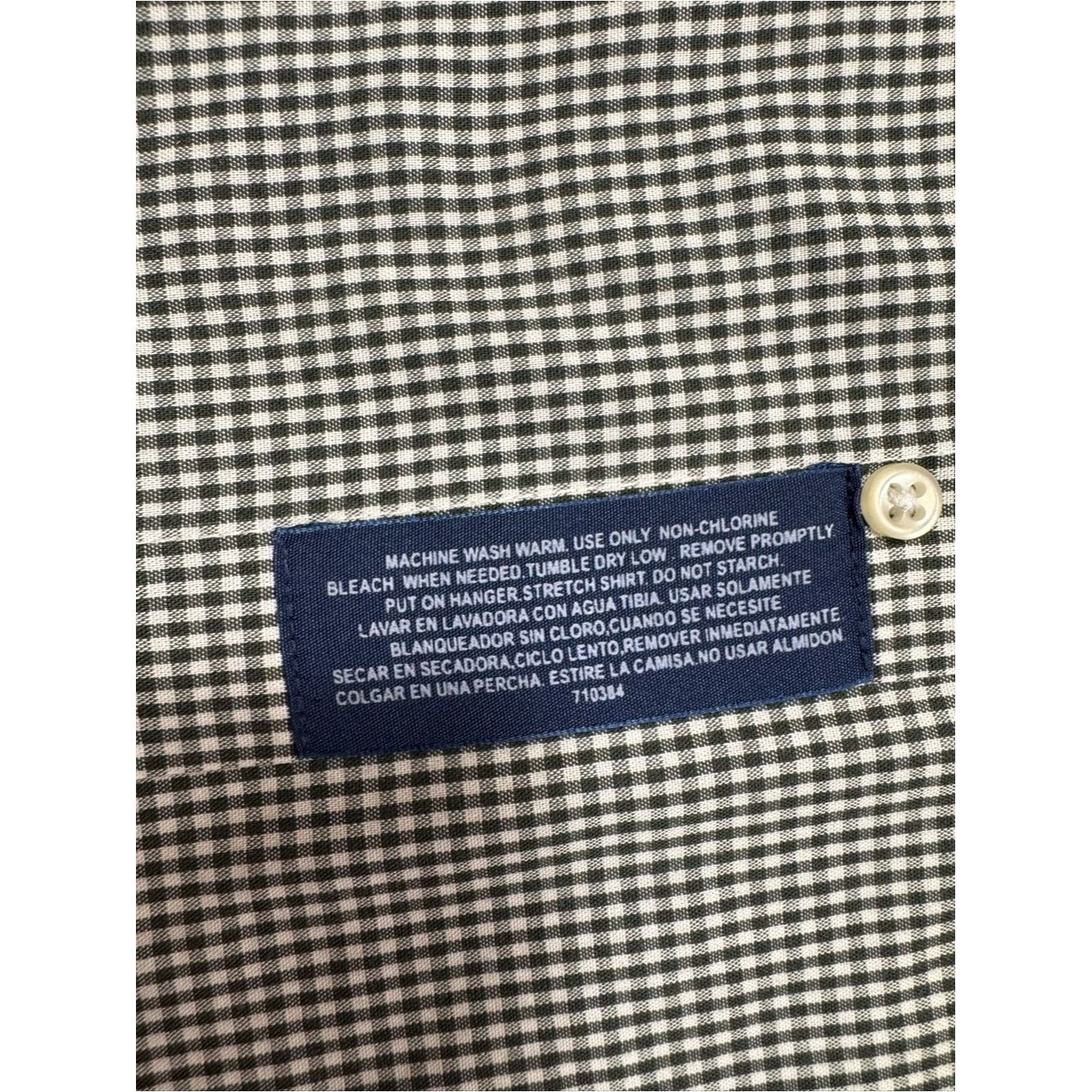 Stafford Stafford Black White Check Short Sleeve Button Down Wrinkle Size US M / EU 48-50 / 2 - 5 Thumbnail