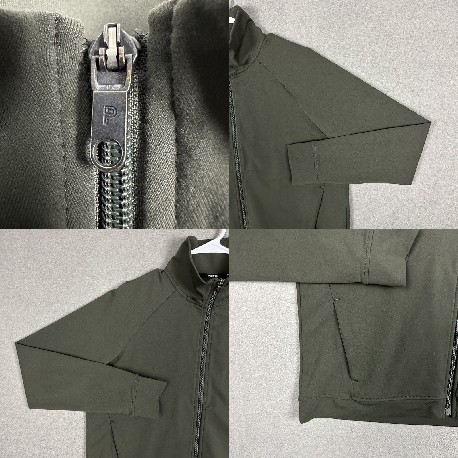 Vintage Public Rec All Day Jacket Womens L Green Full Zip Stretch Pockets MSRP 118 Size L / US 10 / IT 46 - 8 Thumbnail