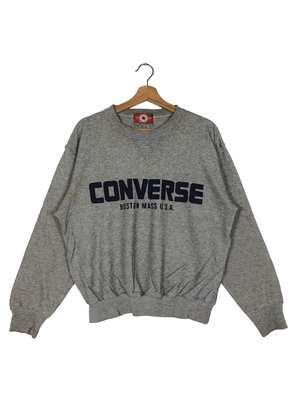 Japanese Brand 🔥90’s Vintage Sweatshirt Converse All Star Boston Mass Size US M / EU 48-50 / 2 - 1 Thumbnail