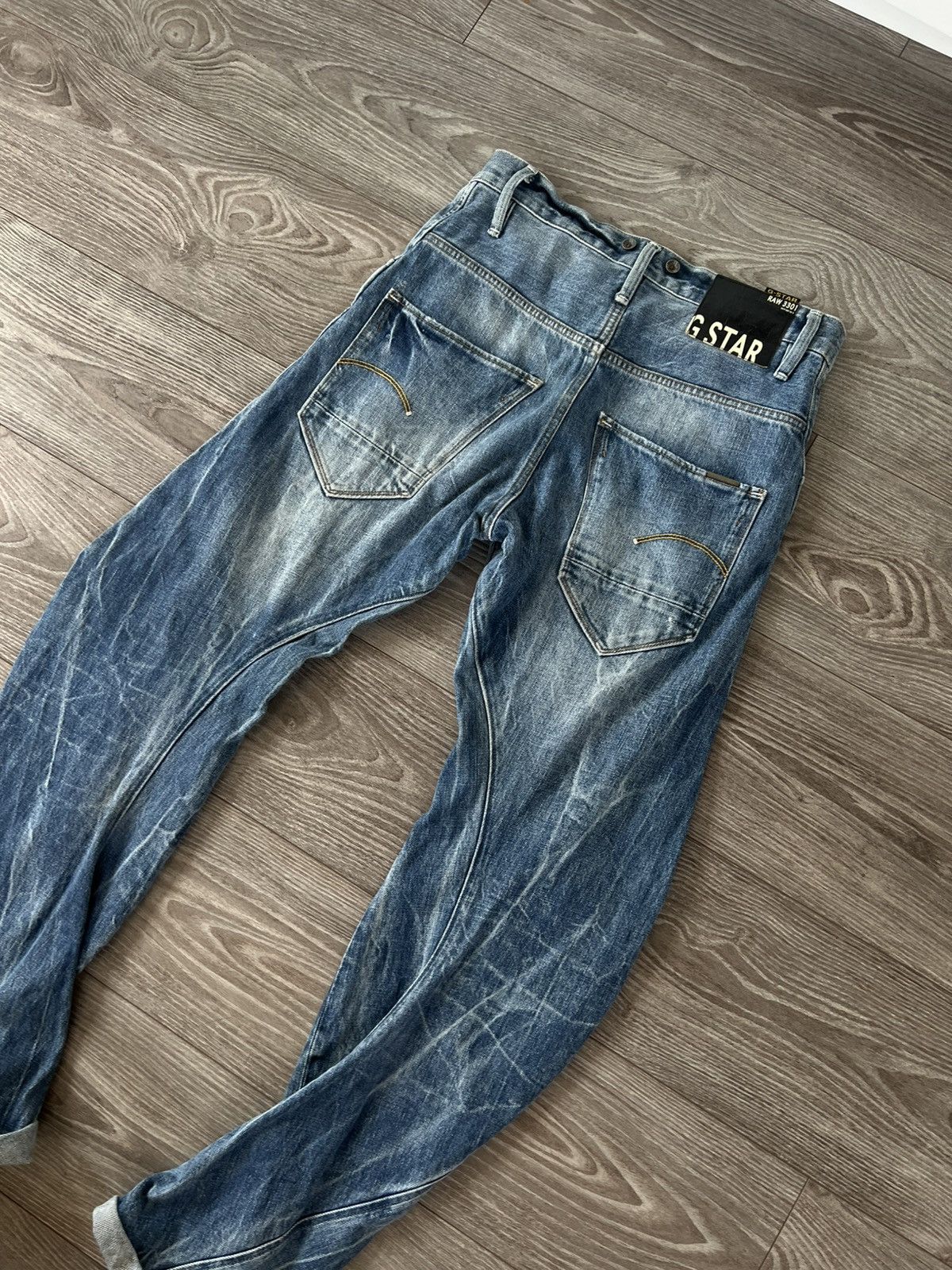 G-Star Y2K G-Star Raw ARC 3D Loose Tapered Braces Opium 03301 Jeans Size US 31 - 6 Thumbnail