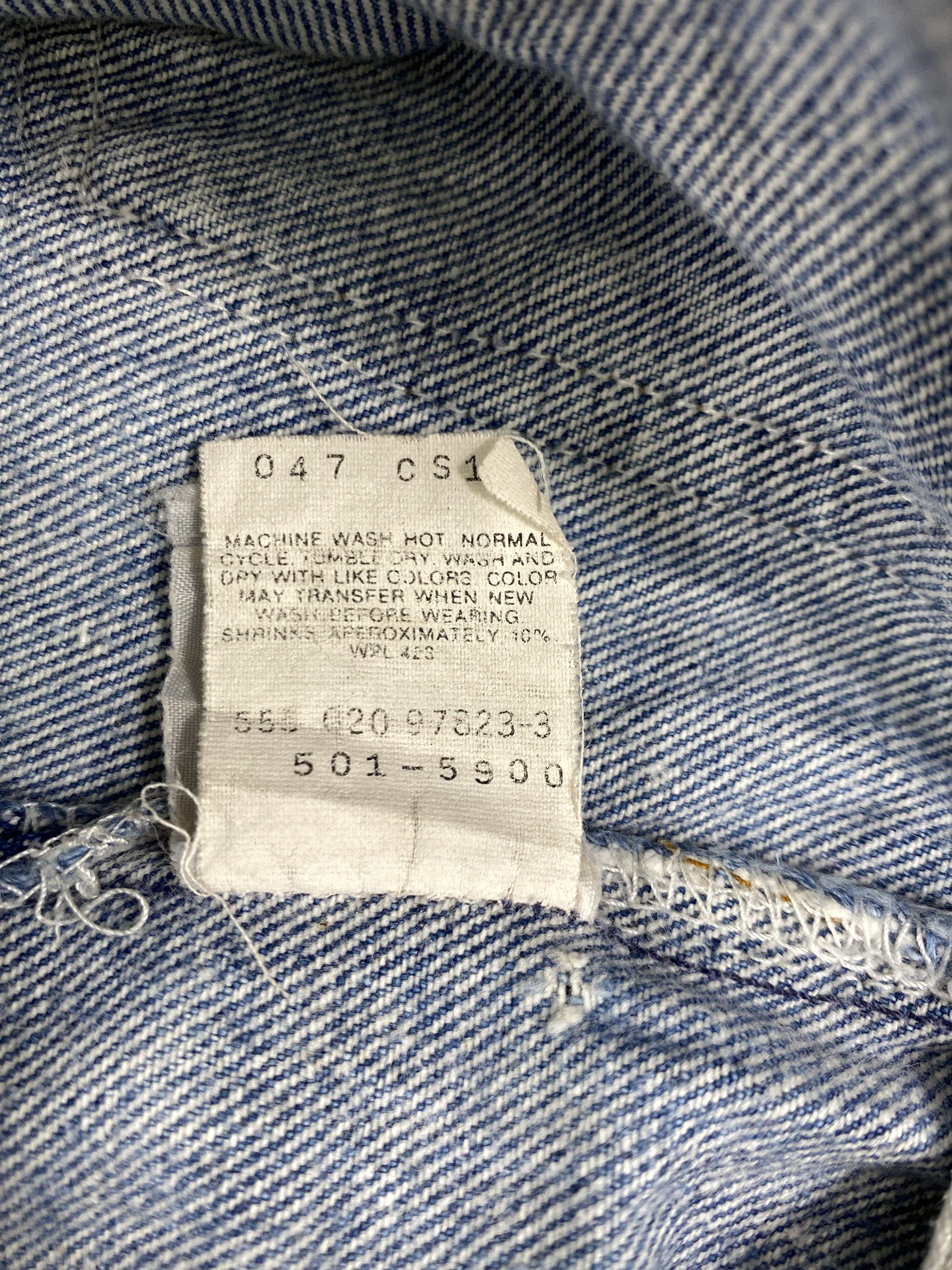 Levi's Light Blue Wash Vintage Levis 501 Jeans 26x26.5 - JN3086 Size US 26 / EU 42 - 10 Thumbnail
