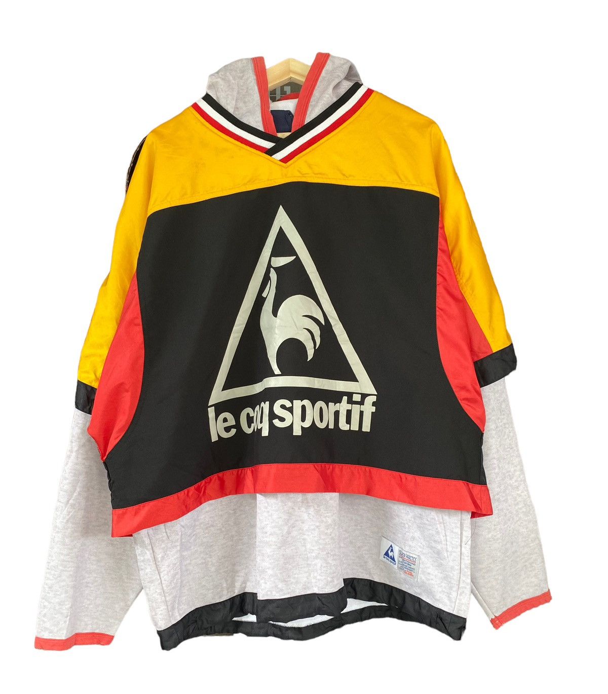 Le Coq Sportif × Vintage Vintage Le Coq Sportif Hoodie Jacket Long Sleeve (L) Size US L / EU 52-54 / 3 - 12 Thumbnail