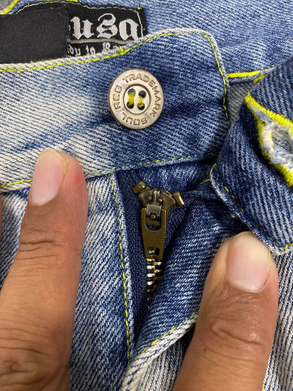 Japanese Brand vintage soul usa baggy denim nice design Size US 44 / EU 60 - 13 Thumbnail