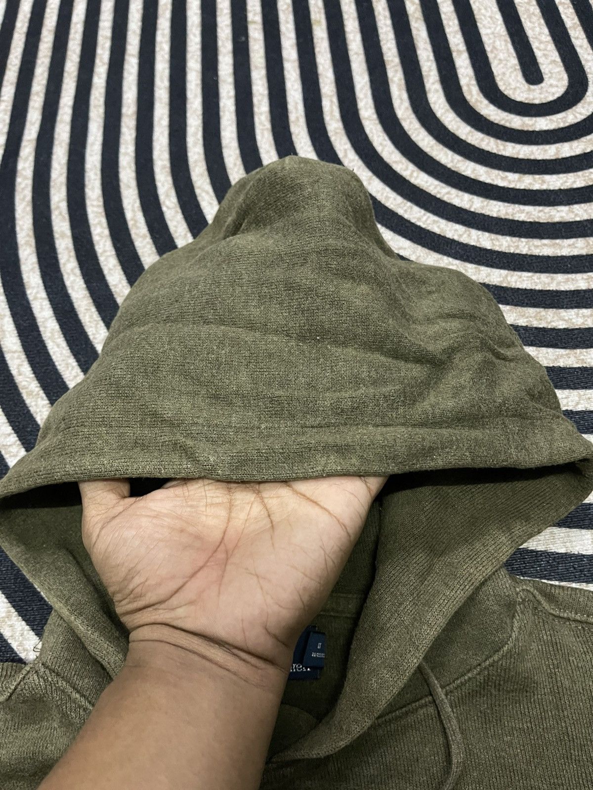 Polo Ralph Lauren 2000s POLO BY RALPH LAUREN SHEEP SUEDE ELBOW FADED HOODIE Size US M / EU 48-50 / 2 - 13 Thumbnail