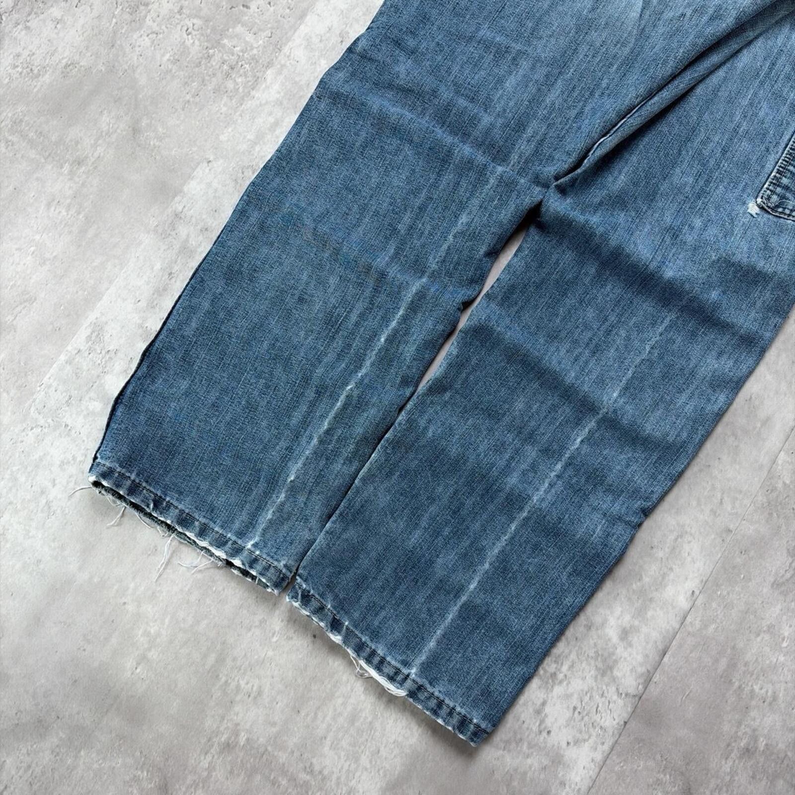 Wrangler Y2K Blue Wrangle Workwear Grunge Baggy Carpenter Denim Jeans Size US 36 / EU 52 - 4 Thumbnail