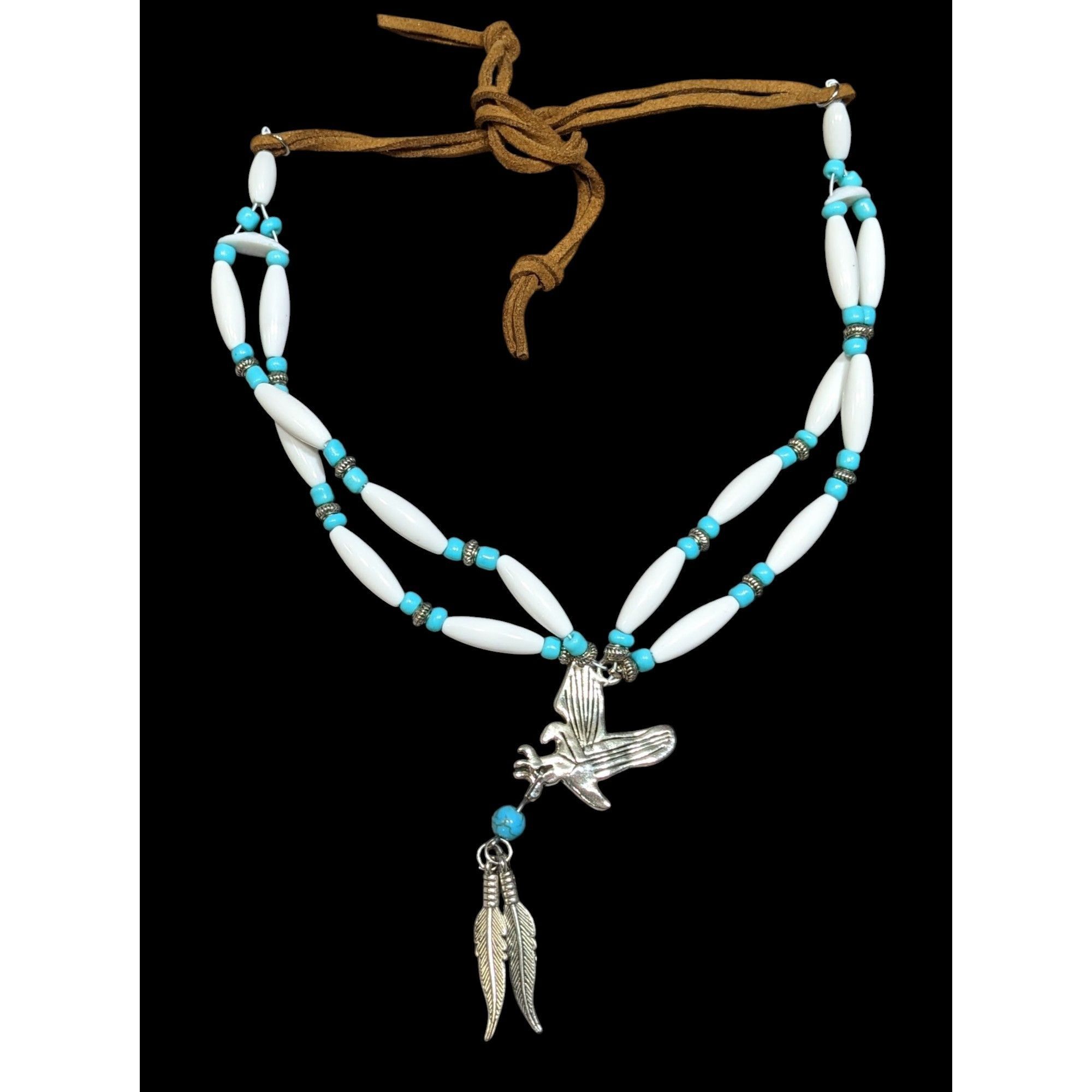 Other Southwestern Eagle Necklace With Feather Charms Size ONE SIZE - 1 Thumbnail