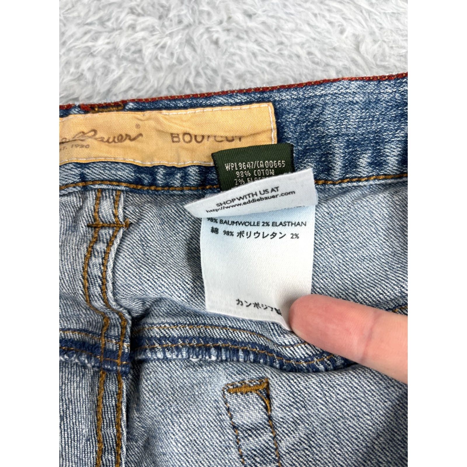 Eddie Bauer Eddie Bauer Jeans Women 10 Blue Denim Bootcut Mid Rise 100% Cotton Western 29x30 Jeans Womens Mens? Size 32" / US 10 / IT 46 - 7 Thumbnail