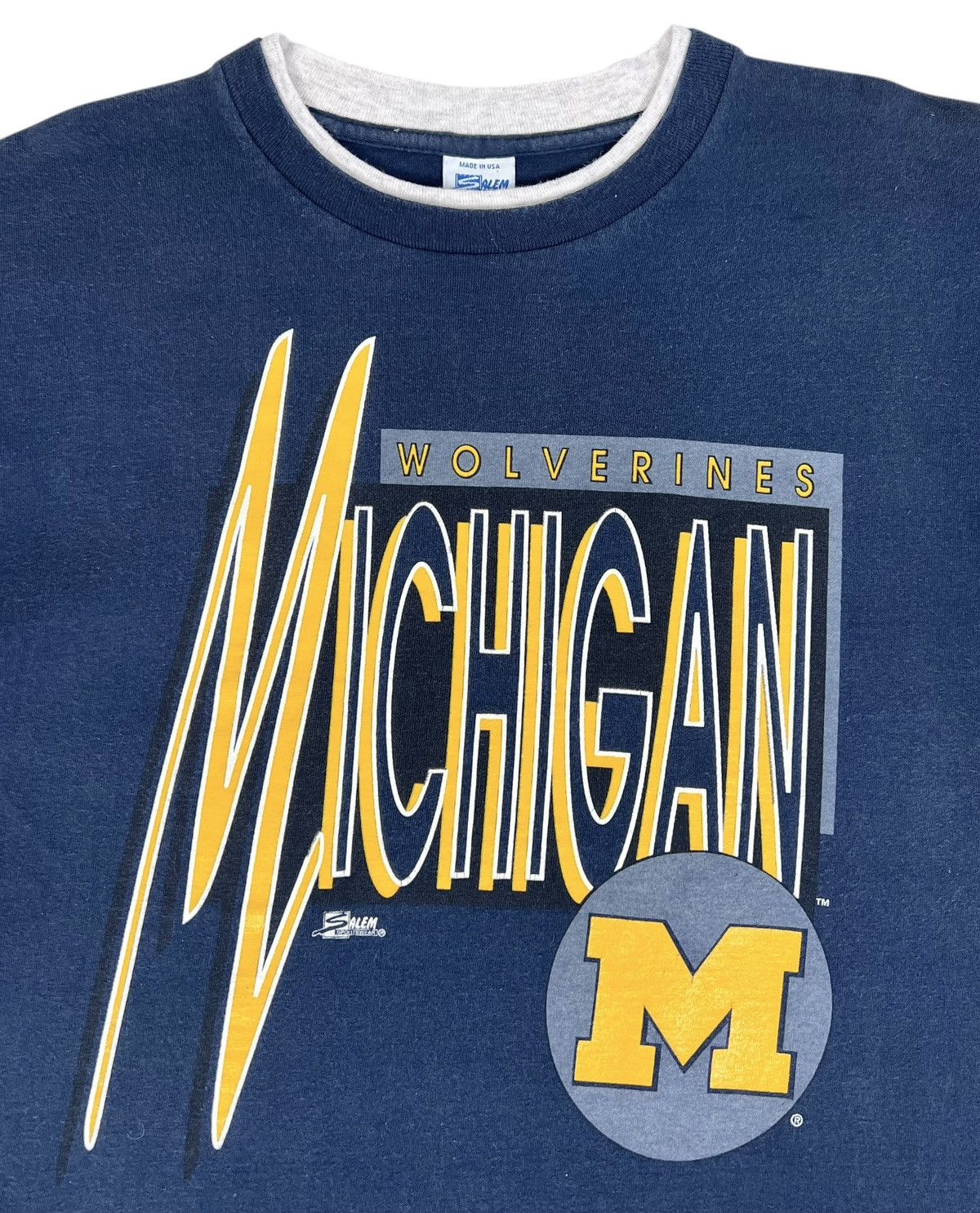 NBA 90s Vintage Michigan Wolverines Tee Size US L / EU 52-54 / 3 - 2 Thumbnail