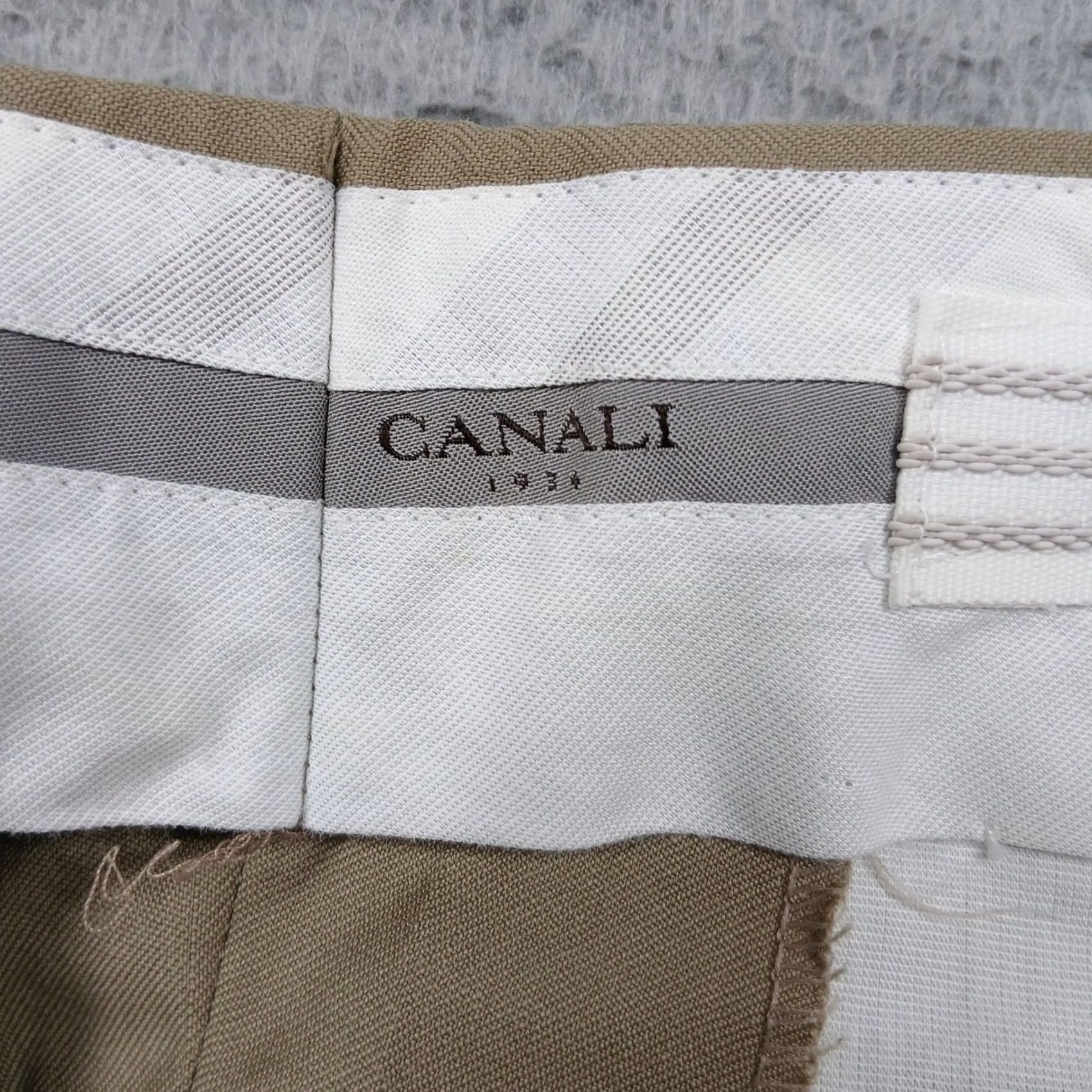 Canali VINTAGE? No. Canali Dress Pants Men 34 EU 50 Tan Wool Straight Classic Slim? Size US 34 / EU 50 - 4 Thumbnail