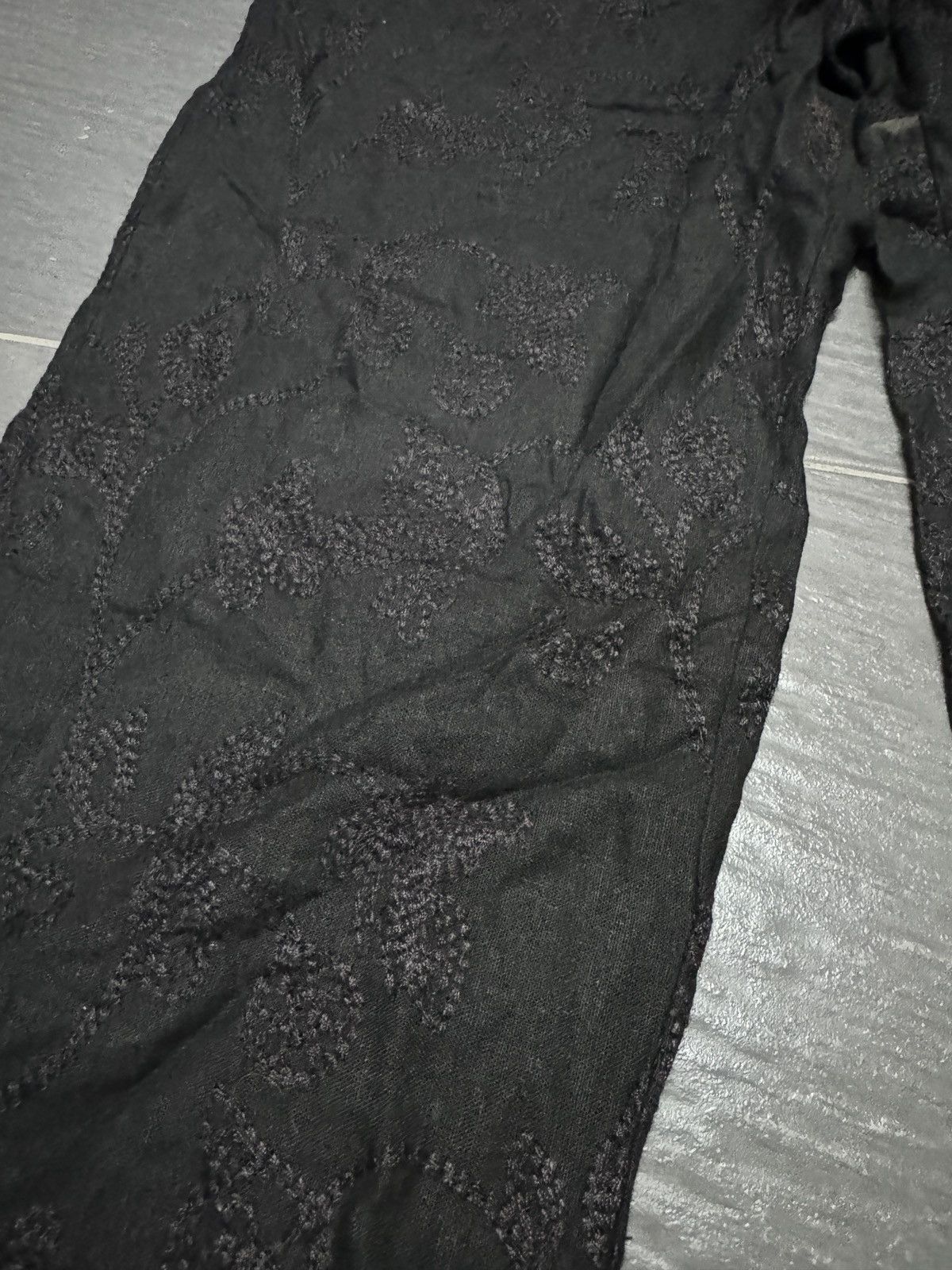 Designer HAUS OF PBK LINEN EMBROIDERY TROUSER Size US 31 - 2 Thumbnail