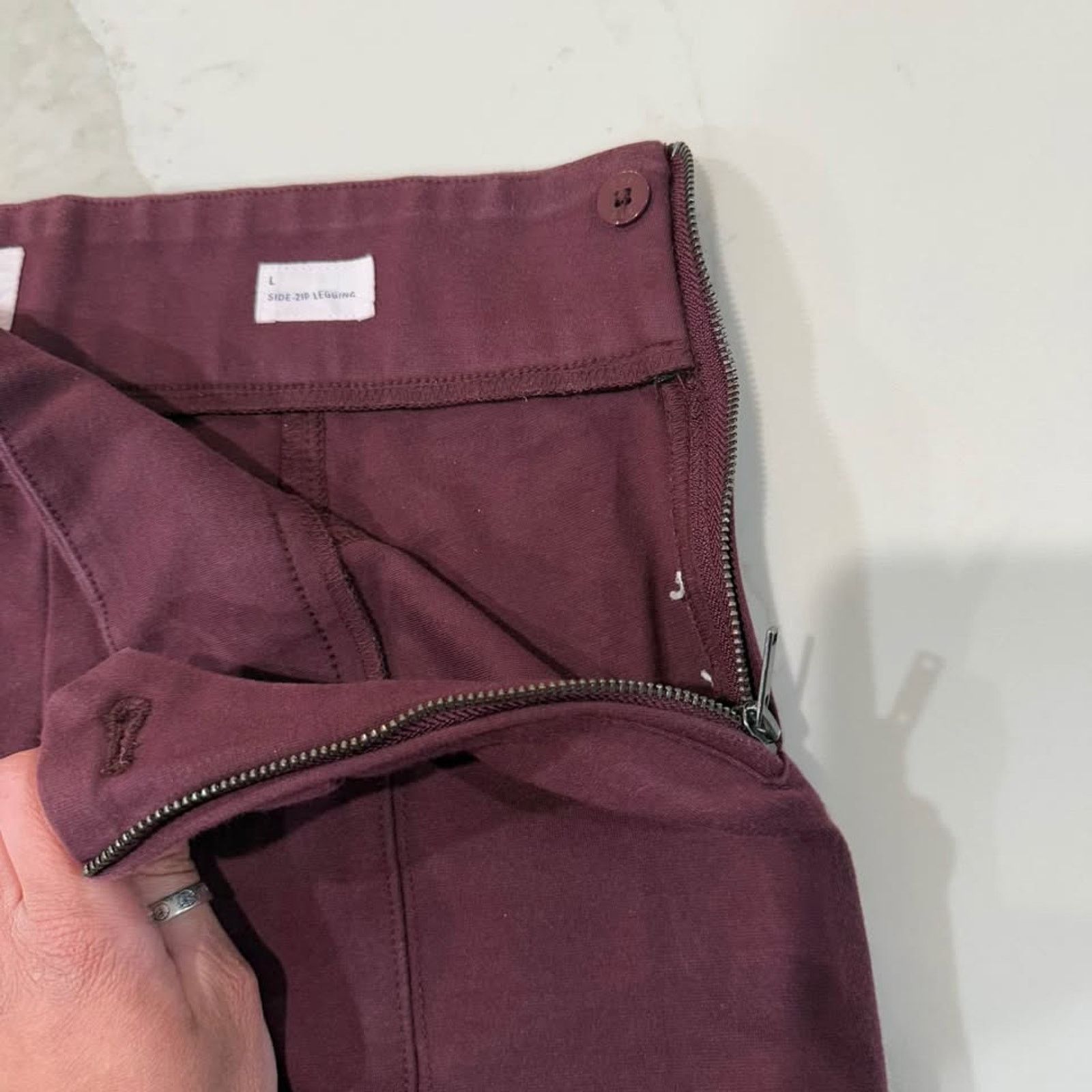 Gap Gap Corpcore Side Zip Leggings Womens Large High Waisted Size 32" / US 10 / IT 46 - 5 Thumbnail