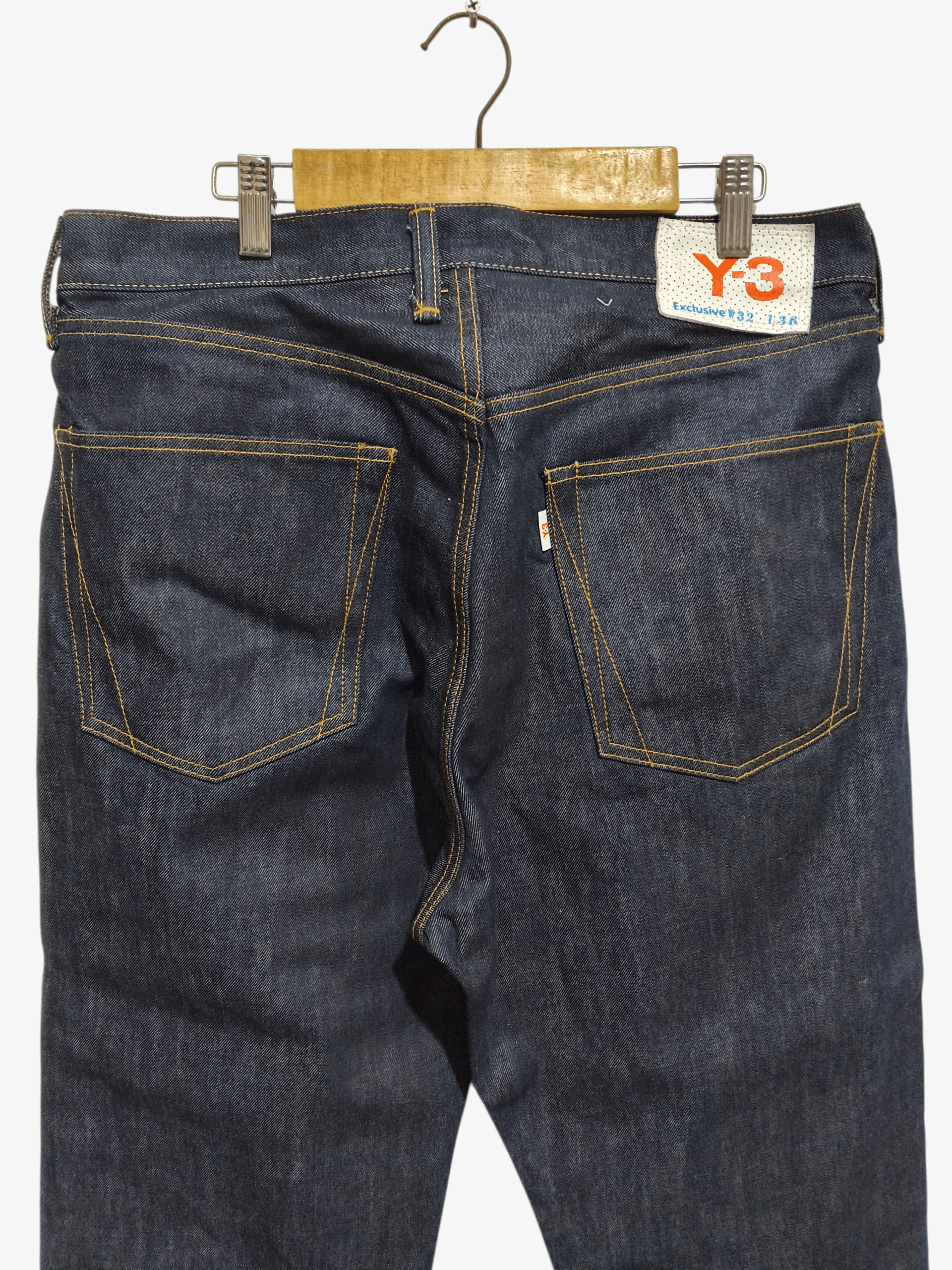 Yohji Yamamoto Yohji Yamamoto x Adidas Y3 SS04 Spotted Horse Striped Denim Size US 32 / EU 48 - 4 Thumbnail
