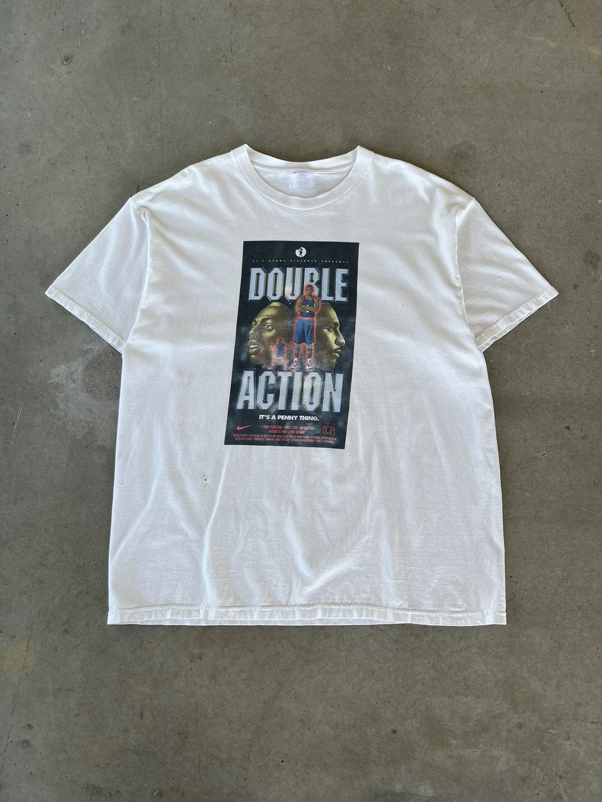 Vintage Vintage 90’s Nike Penny Hardaway Double Action T-Shirt Size US L / EU 52-54 / 3 - 1 Thumbnail