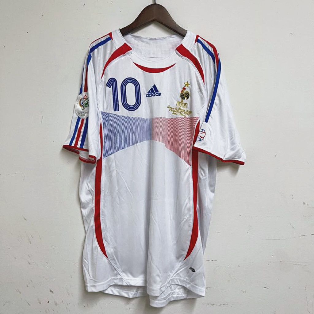 2006 Zidane France Away Soccer Jersey