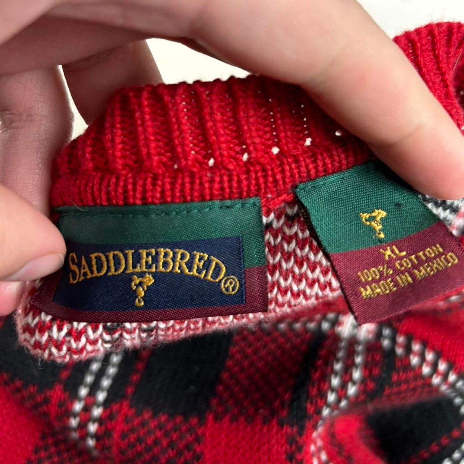 Ralph Lauren × Saddlebred × Vintage Vintage Grandpa Style Sweater Size US XL / EU 56 / 4 - 5 Thumbnail