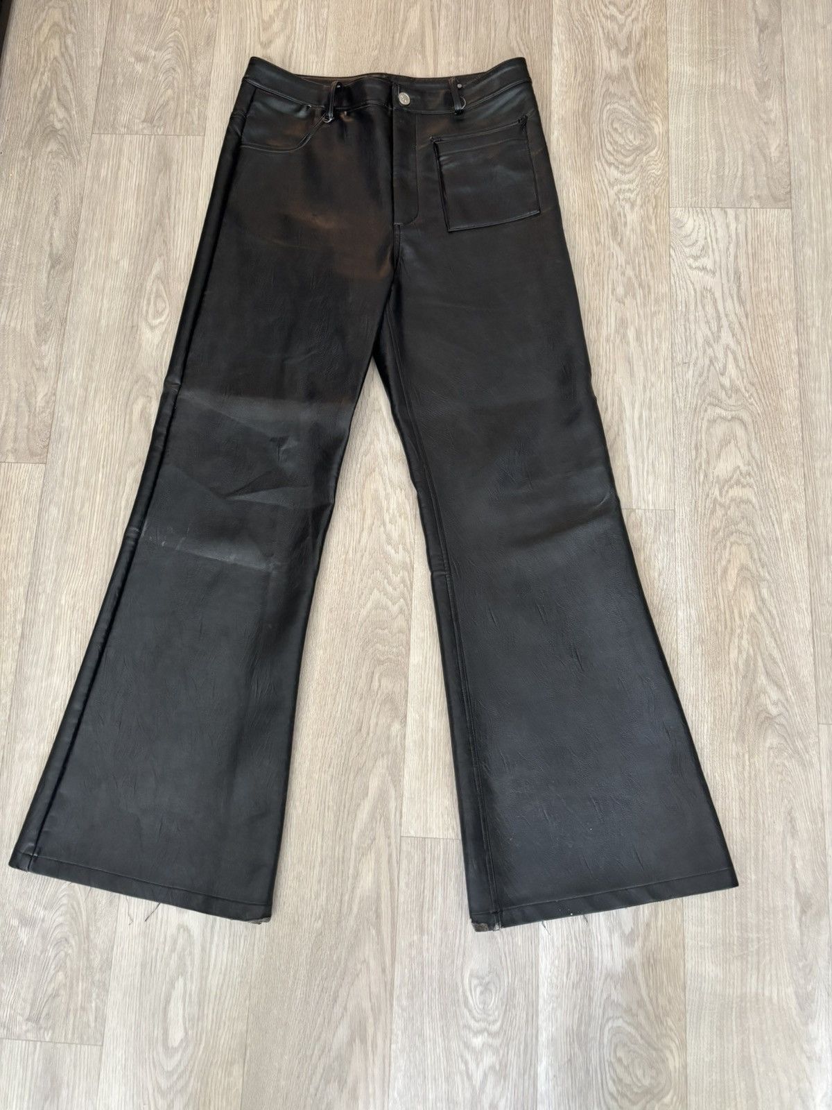 Archived Pieces | Ranger Cartel Flared Leather Pants | Instagram