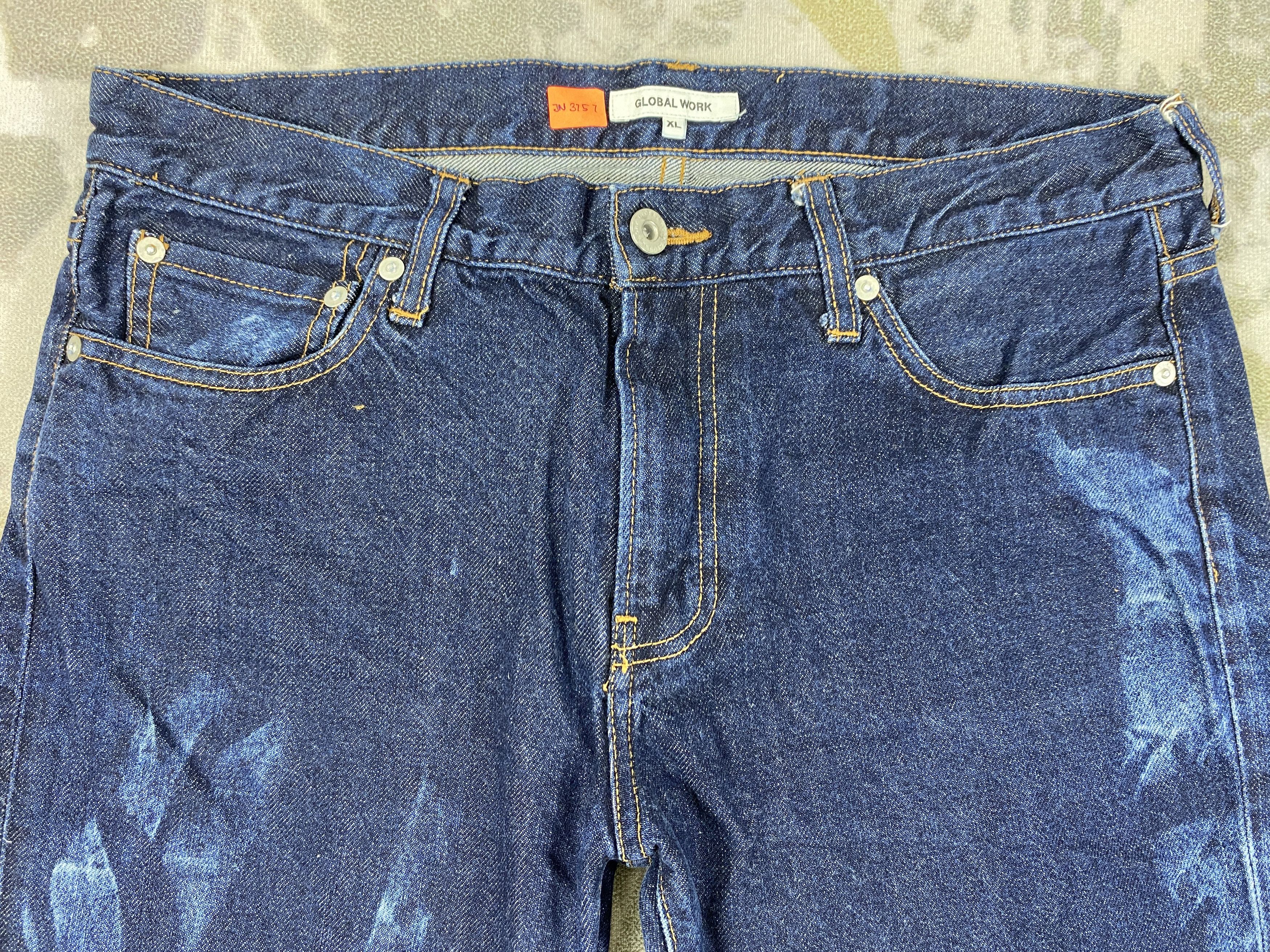 Japanese Brand Blue Vintage Global Work Jeans 34x31 Denim- JN3757 Size US 34 / EU 50 - 3 Thumbnail