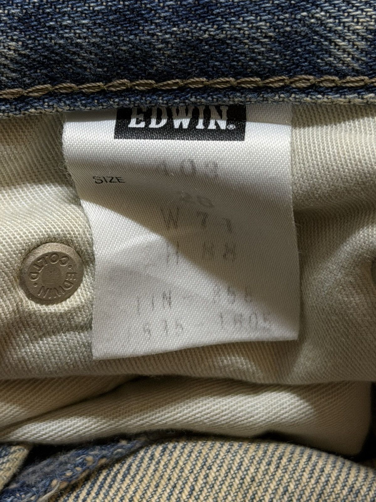 Edwin Vintage 90s Edwin Blue Mud Wash Straight Leg Loose Jeans Size US 28 / EU 44 - 7 Thumbnail
