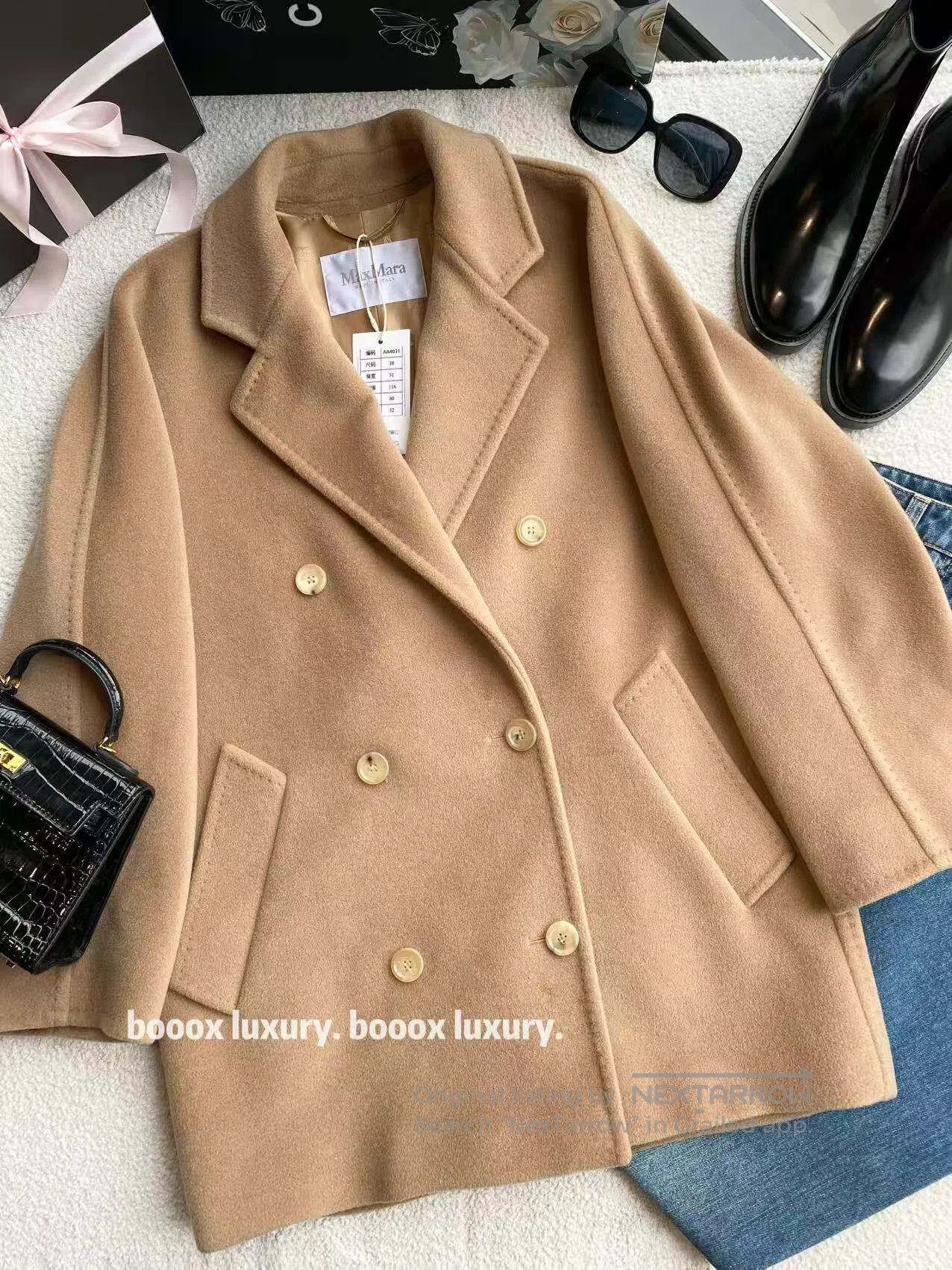 Max Mara Max Mara Double-breasted cropped coats| Size XS / US 0-2 / IT 36-38 - 1 Thumbnail