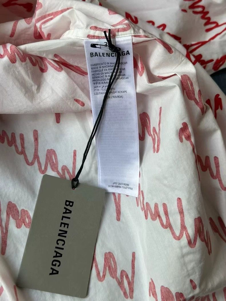 Balenciaga Balenciaga Cursive Bullet Screen Shirt 2502-Nextarrow Size XXS / US 00 / IT 34 - 4 Thumbnail