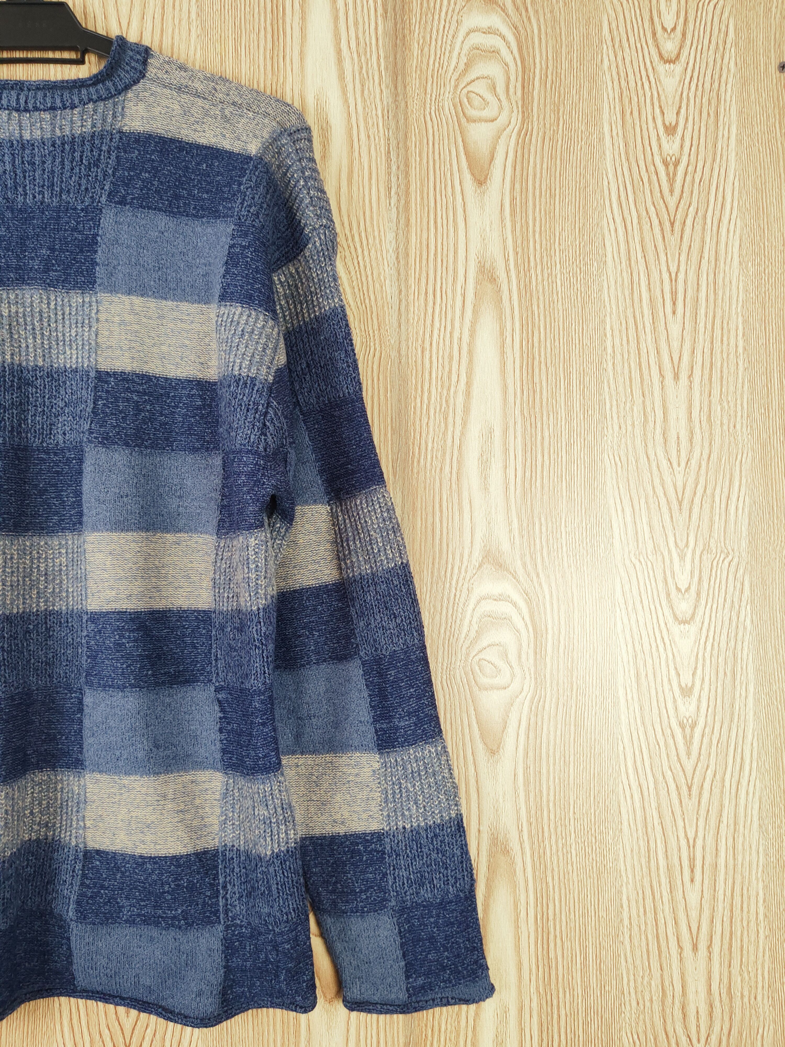 Homespun Knitwear × Japanese Brand × Vintage Cynthia Blue checkered Knitwear Sweatshirts #W672 Size US M / EU 48-50 / 2 - 9 Thumbnail
