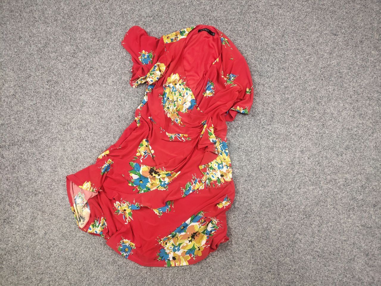 Lauren Ralph Lauren lauren Ralph lauren Black Label Red Dress Flowers Pattern Size M / US 6-8 / IT 42-44 - 3 Thumbnail