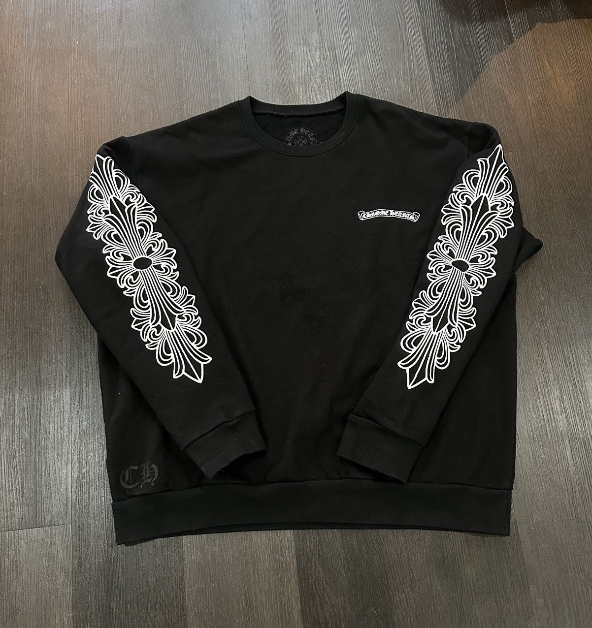 Chrome Hearts Chrome Hearts Dagger Eye Chart Crewneck Size US M / EU 48-50 / 2 - 2 Thumbnail