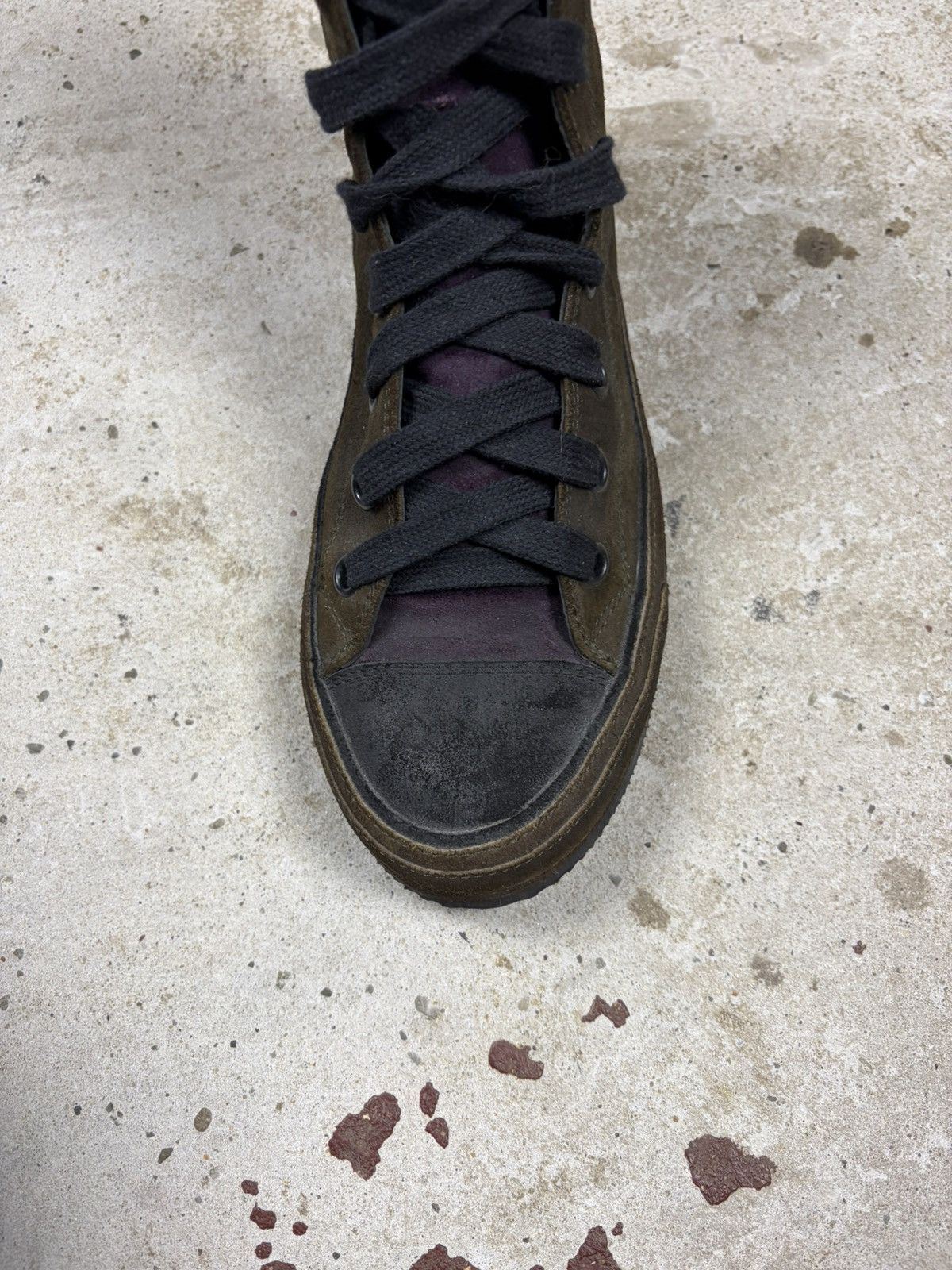 Ann Demeulemeester Ann Demeulemeester Scamosciato Suede High Top Sneakers Size US 10 / IT 40 - 10 Thumbnail