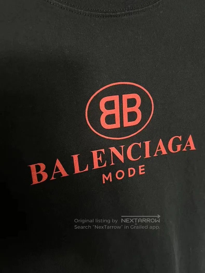 Balenciaga Balenciaga Black BB Logo Short Sleeve Tee. Size US M / EU 48-50 / 2 - 2 Thumbnail