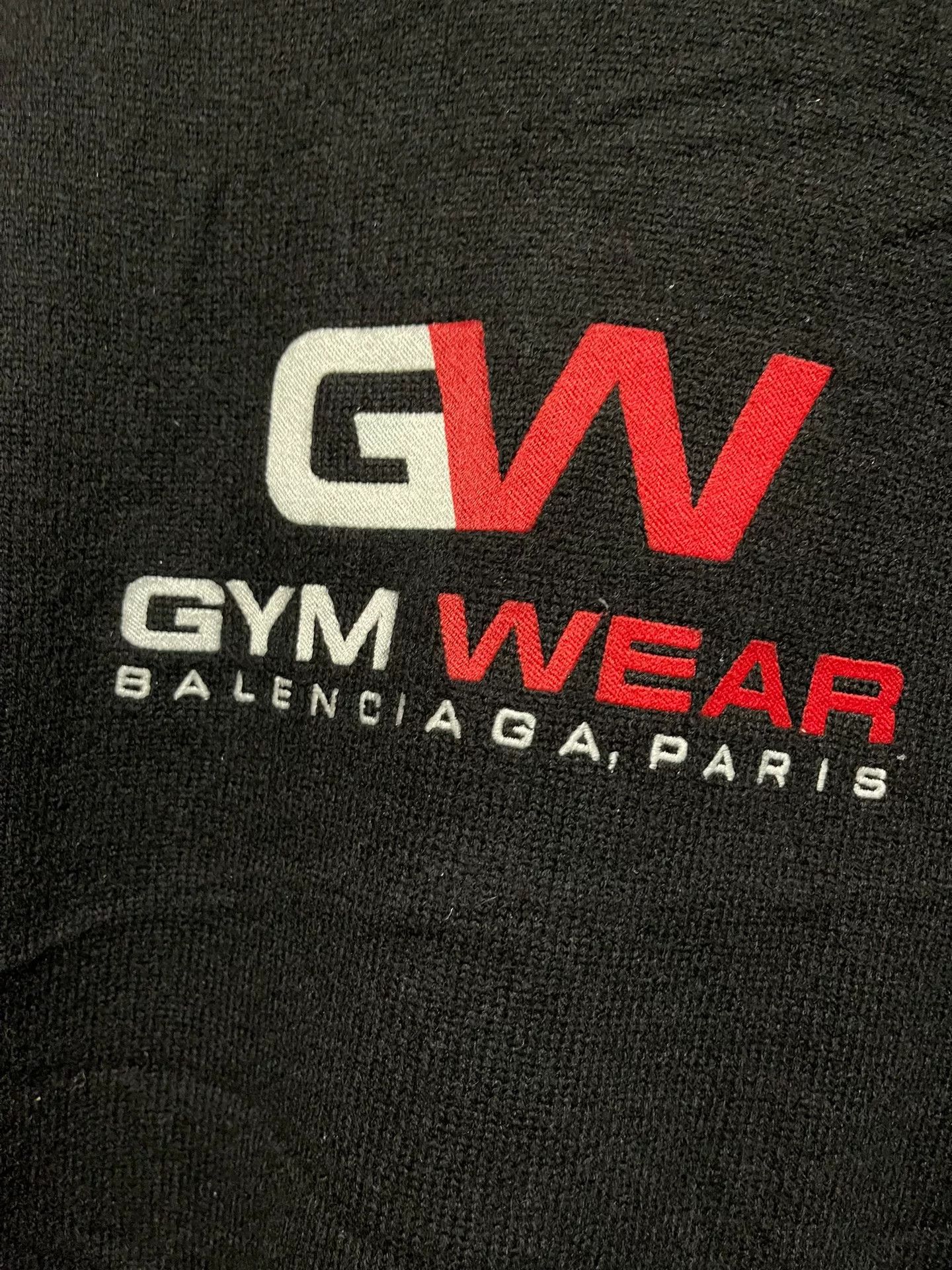 Balenciaga black long sleeve gym wear sweatshirt Size US L / EU 52-54 / 3 - 2 Thumbnail