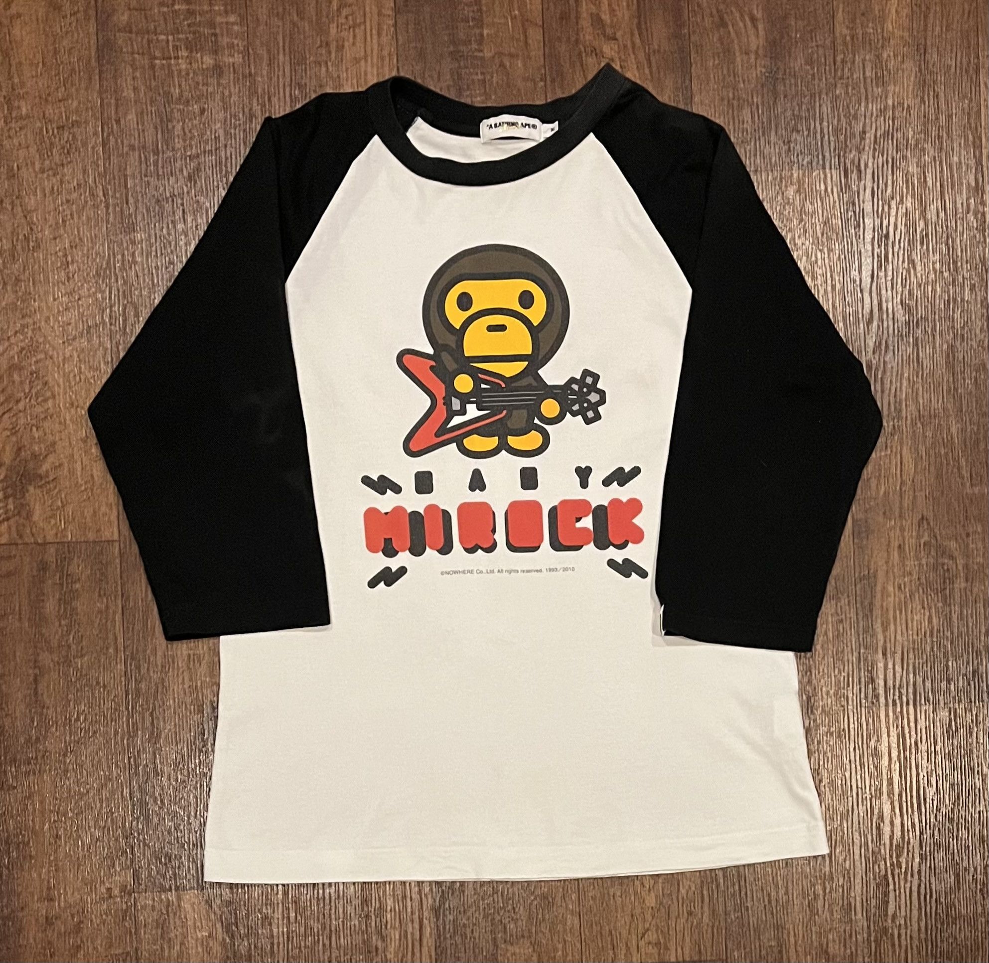 Bape Baby Milo raglan tee shirt
