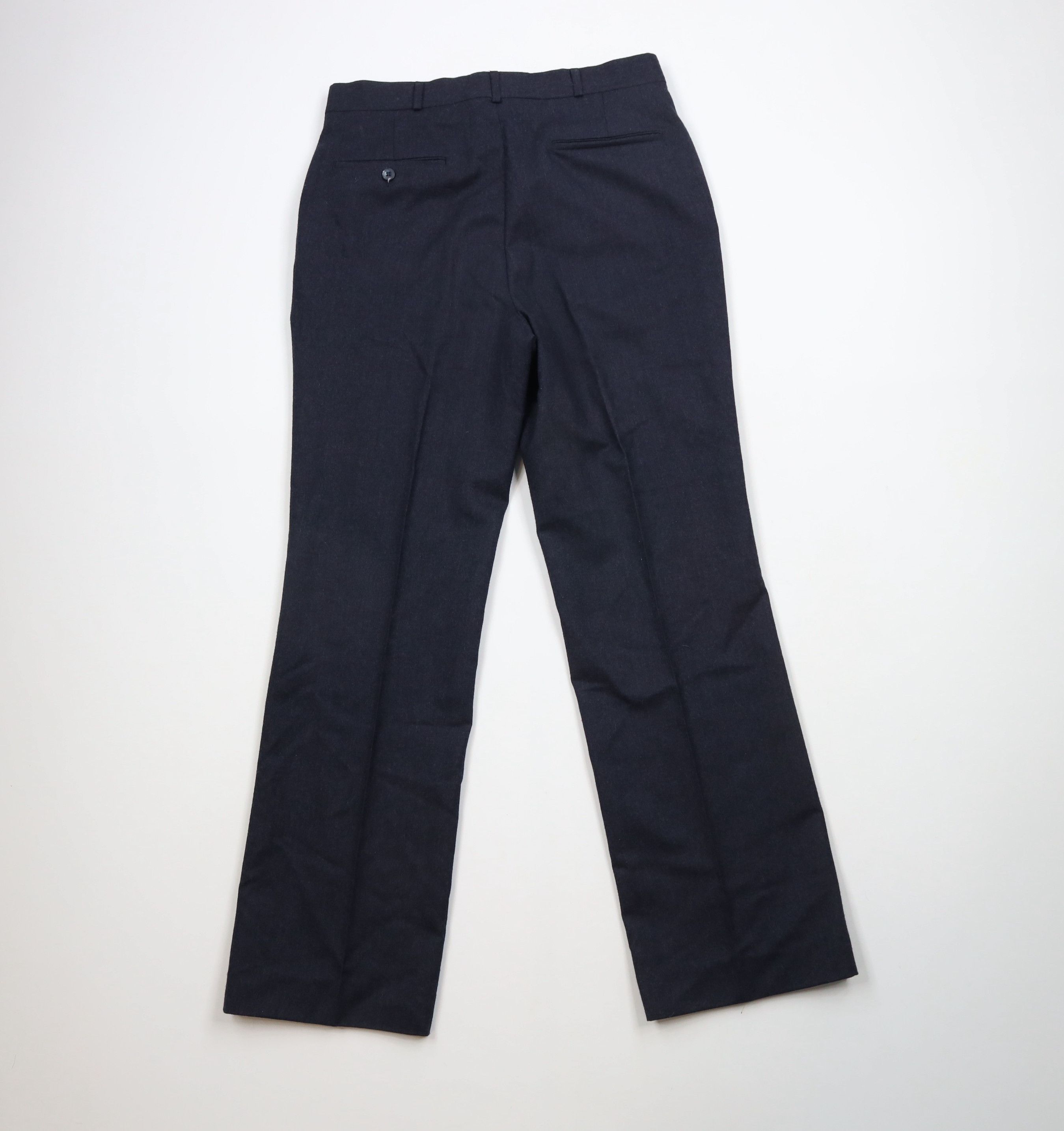 Vintage Vintage 90s Streetwear Wool Wide Leg Chino Pants Blue USA Size US 32 / EU 48 - 11 Thumbnail