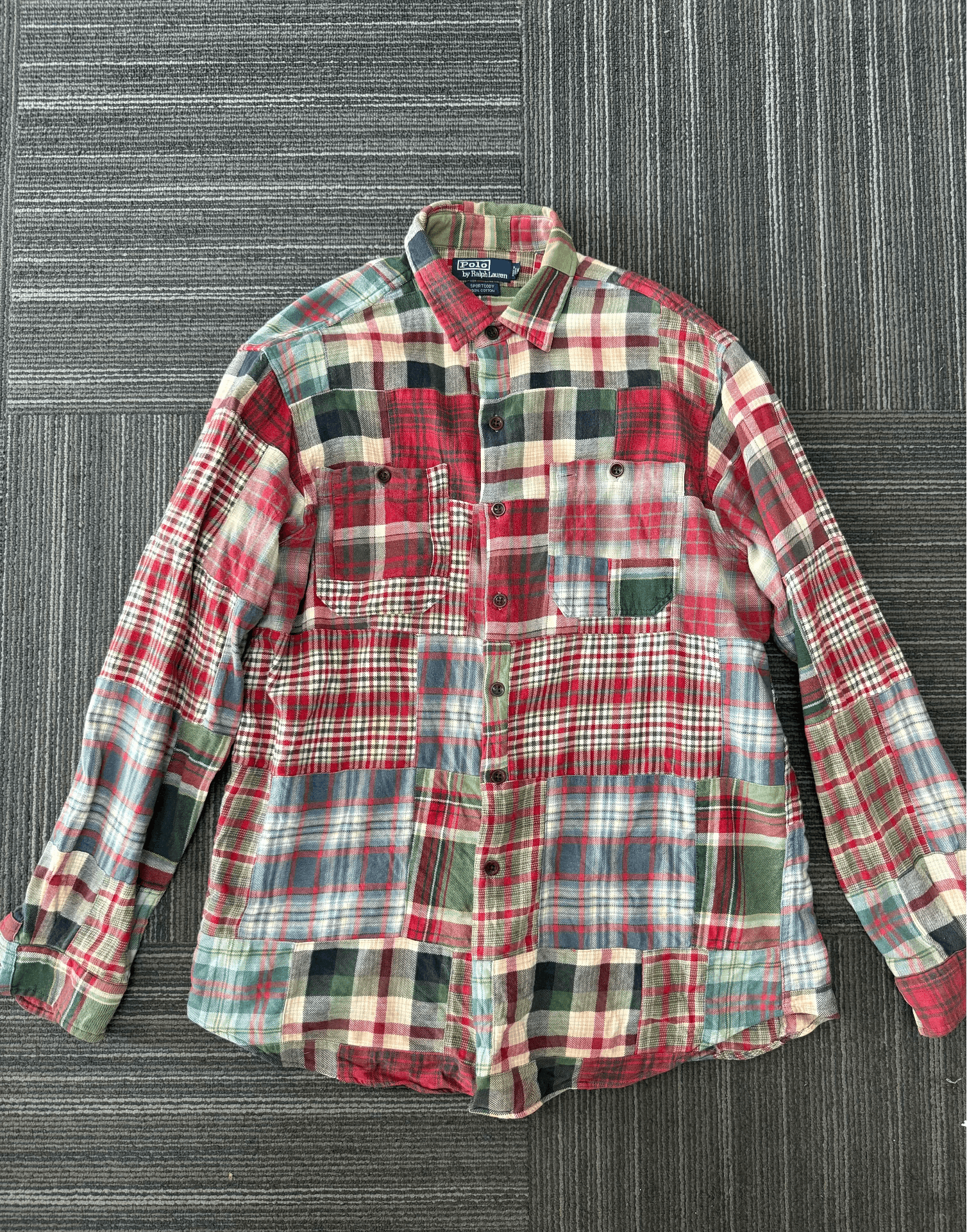 Polo Ralph Lauren Polo Ralph Lauren Patchwork Shirt Size US M / EU 48-50 / 2 - 1 Thumbnail