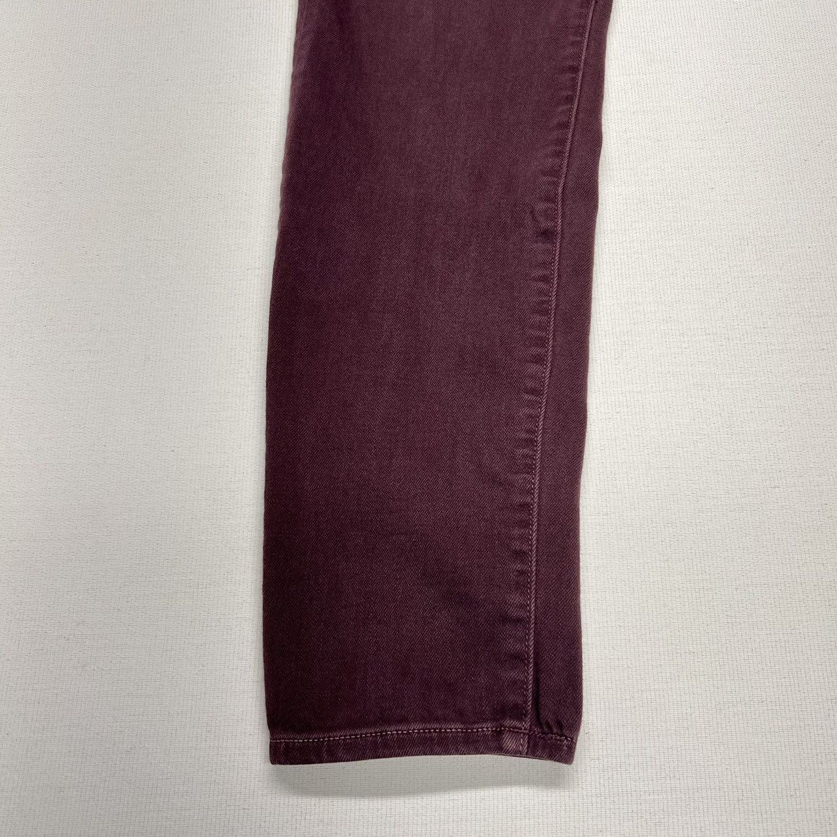 Vince Vince Jeans Burgundy Skinny Stretch Maroon Casual Denim Size 31" - 3 Thumbnail