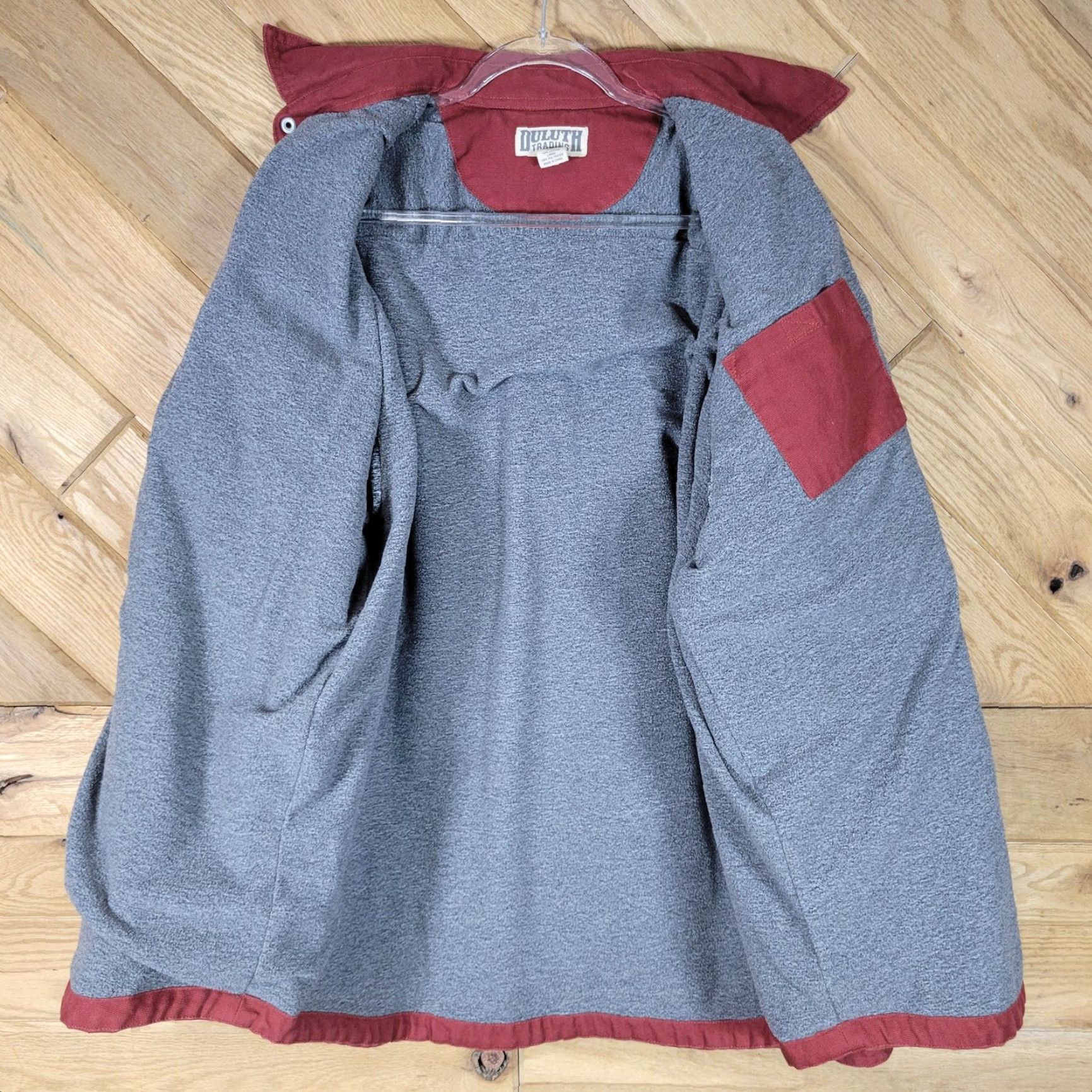 Vintage Duluth Shacket Shirt Jacket Maroon Lined Fleece Heavy Canvas XL/Tall XLT Men Jacket Shacket Winter Fall Spring Outdoor Size US XL / EU 56 / 4 - 6 Thumbnail