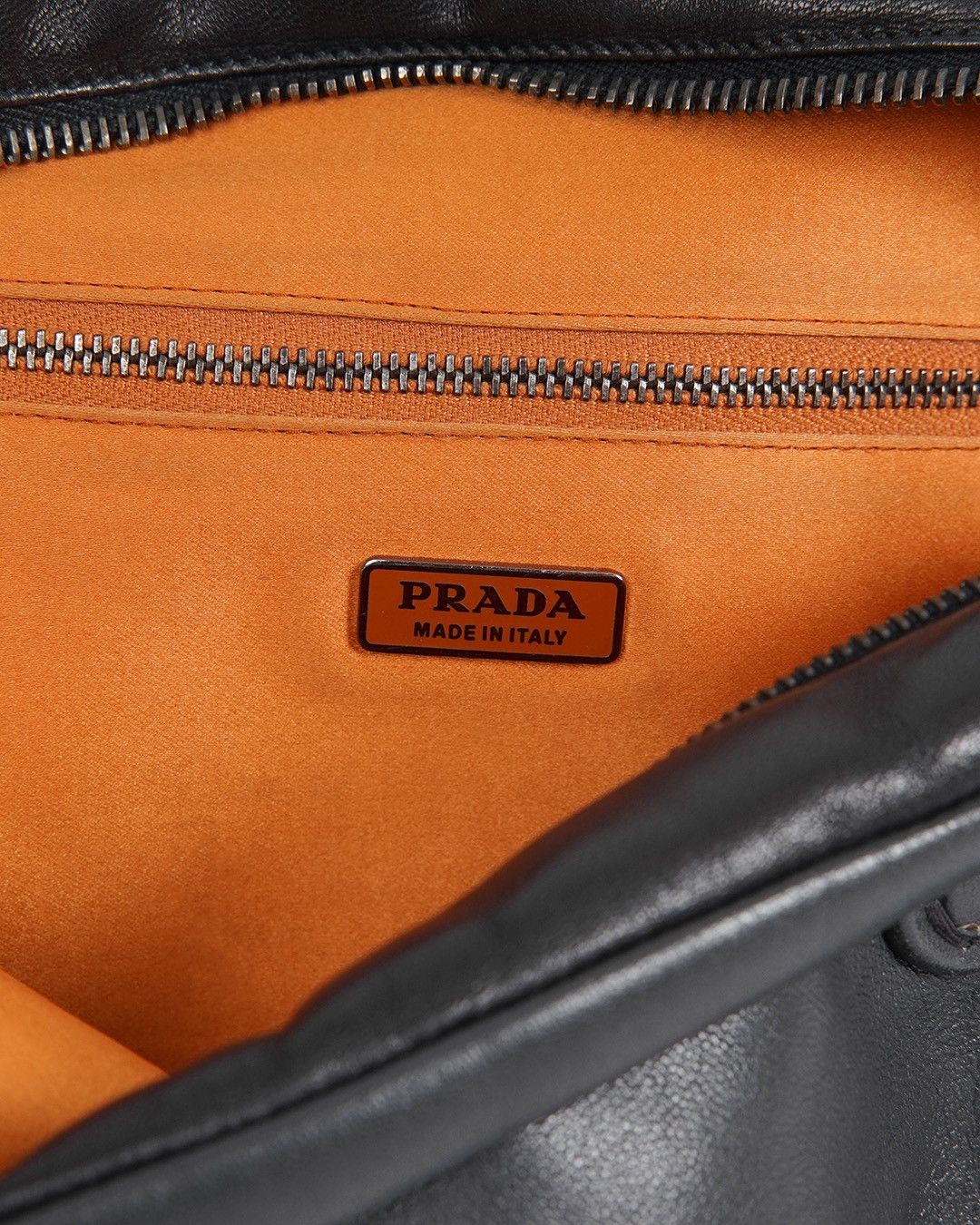 Prada Prada S/S2001 Leather Bag in Black/Orange Size ONE SIZE - 9 Thumbnail