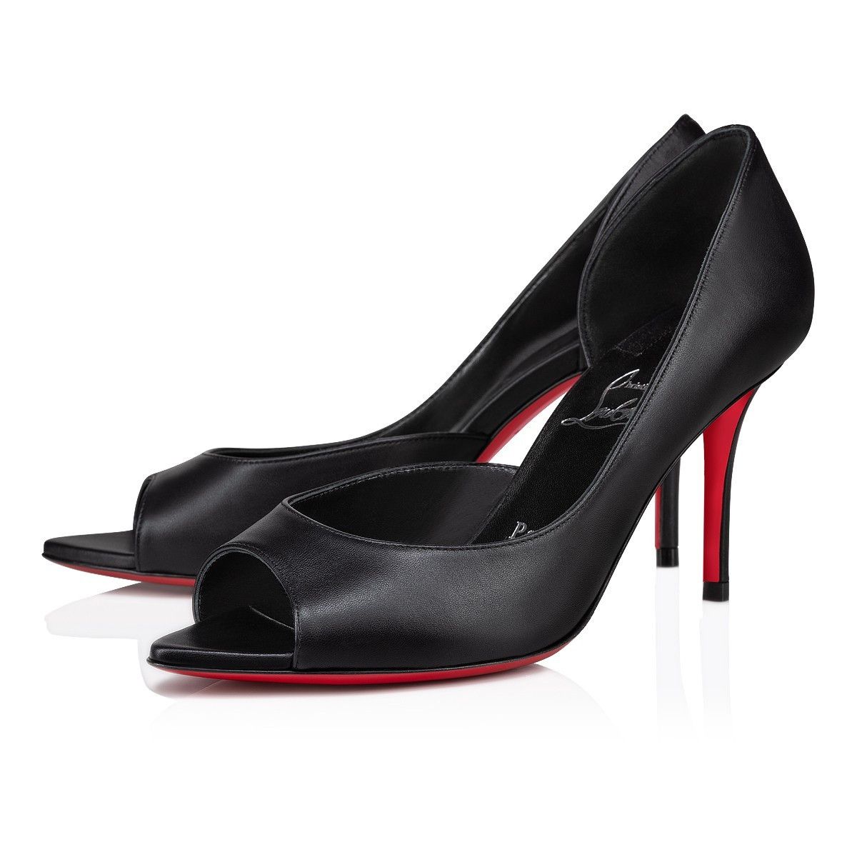 Christian Louboutin Open Apostropha 80mm Black Size US 10 / IT 40 - 1 Thumbnail