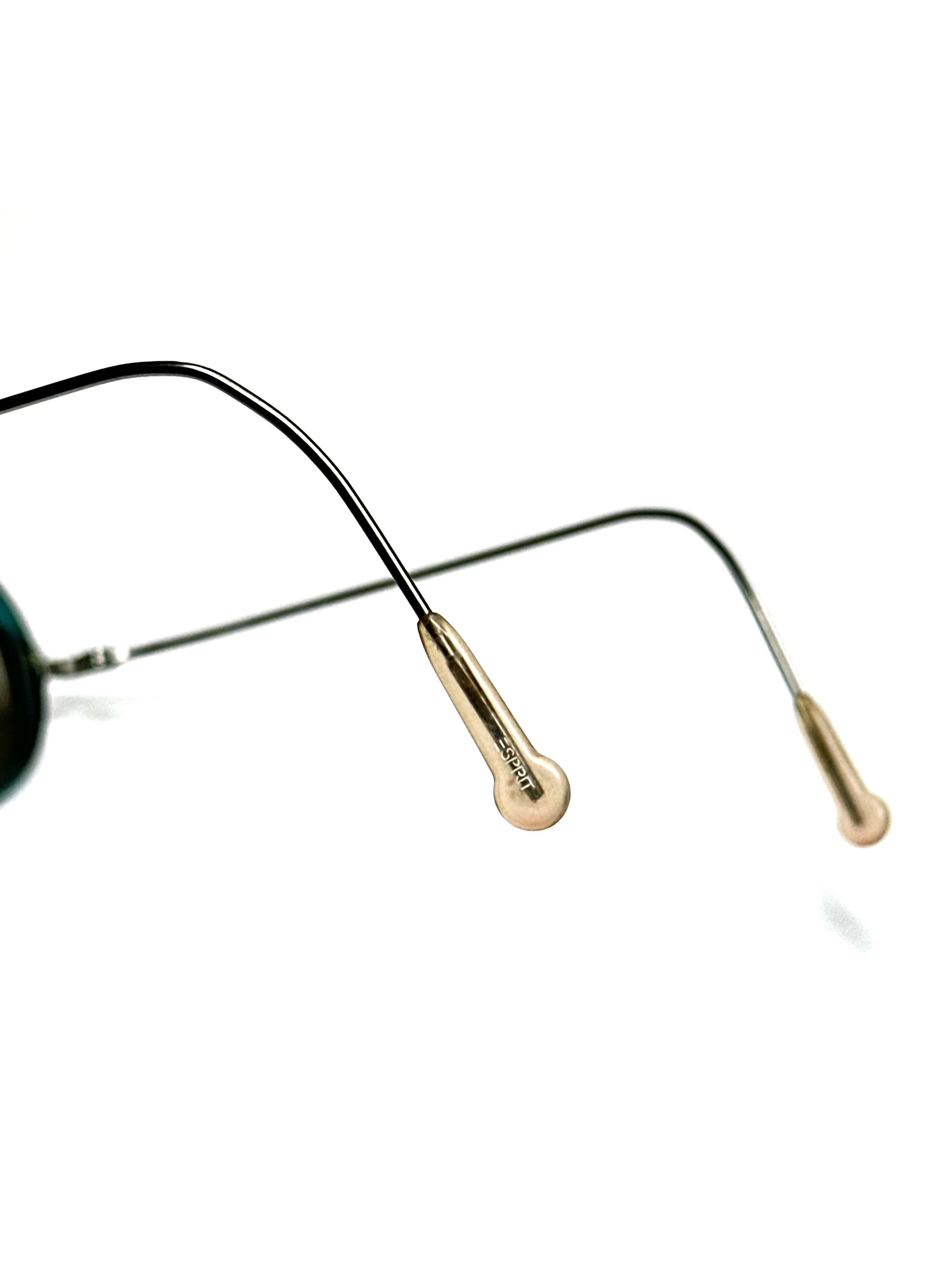 ESPIRIT Espirit round steampunk slim vintage military sunglasses Size ONE SIZE - 6 Thumbnail