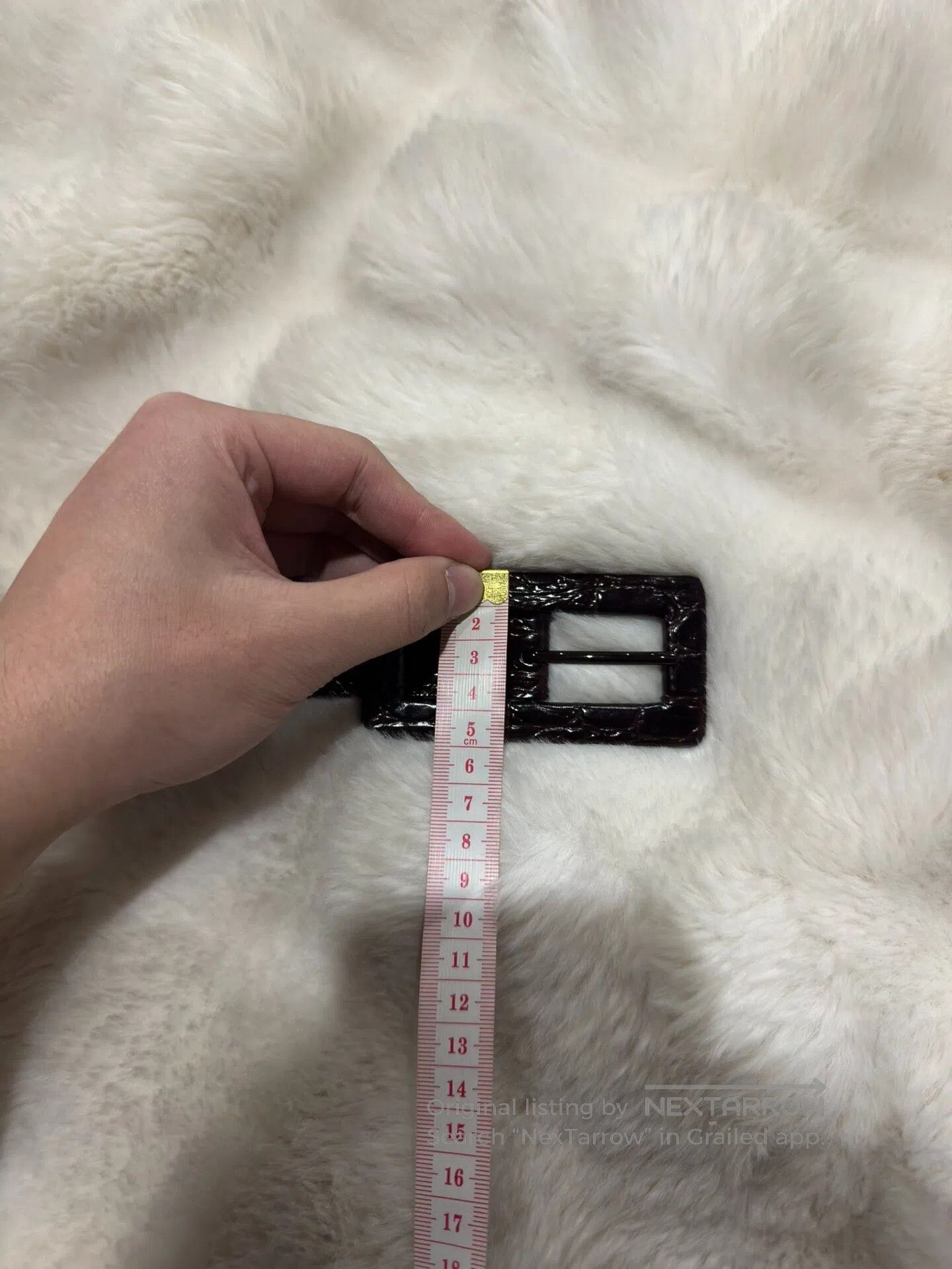 Saint Laurent Paris Saint Laurent Paris size 80 Embossed Leather Belt| Size ONE SIZE - 8 Thumbnail