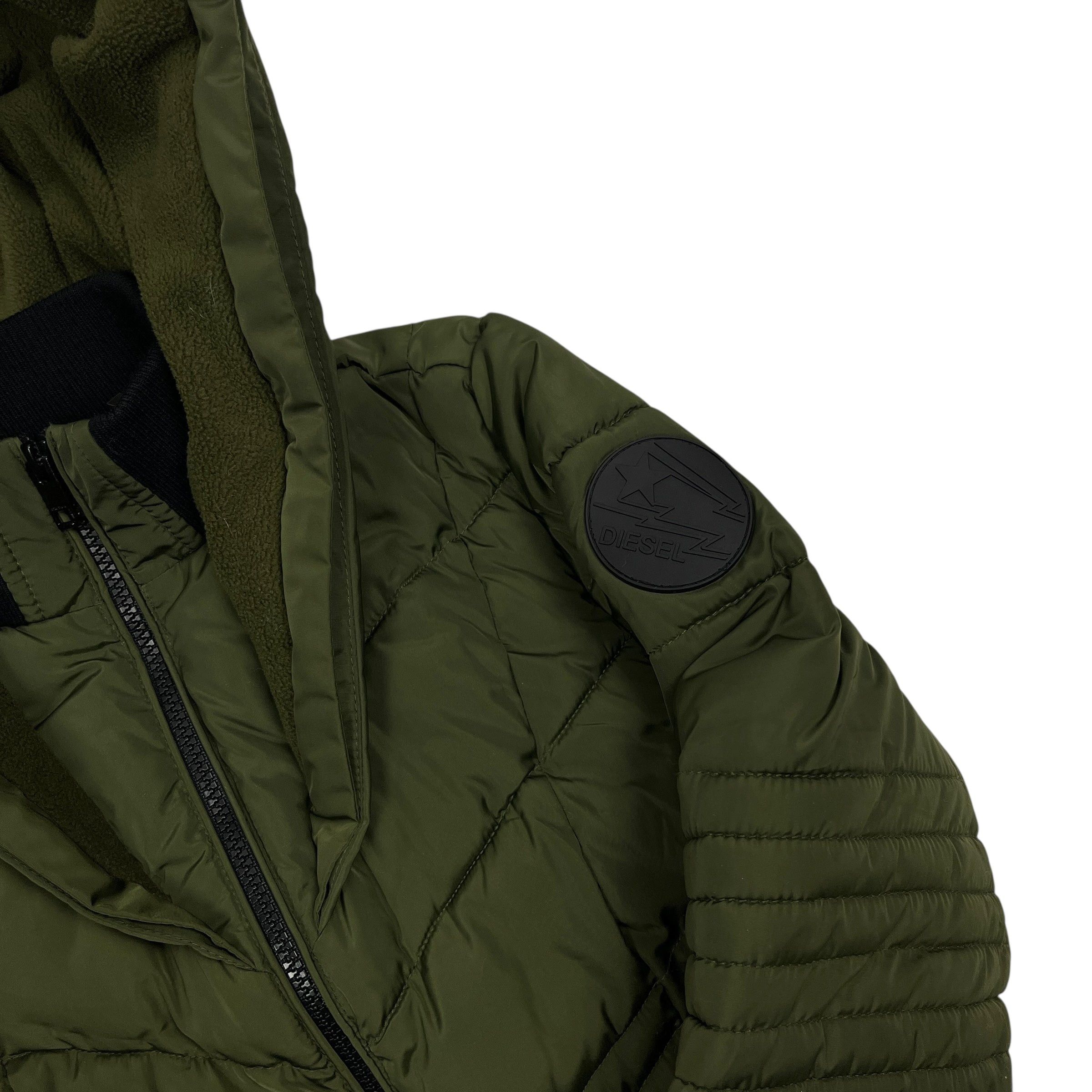 Diesel Women’s Diesel Ribbed Hooded Parka Jacket - Size XS Size XS / US 0-2 / IT 36-38 - 4 Thumbnail