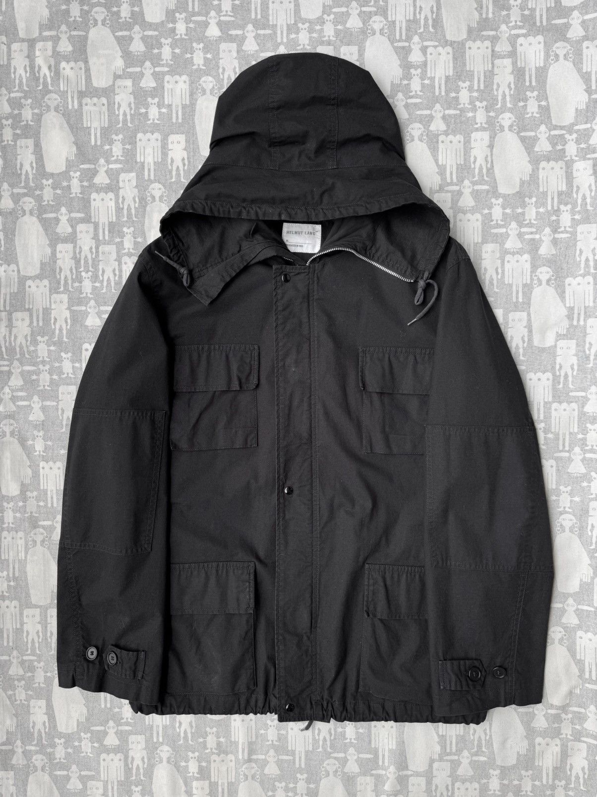 Helmut Lang A/w '99 oversized hood m65 jacket | Grailed
