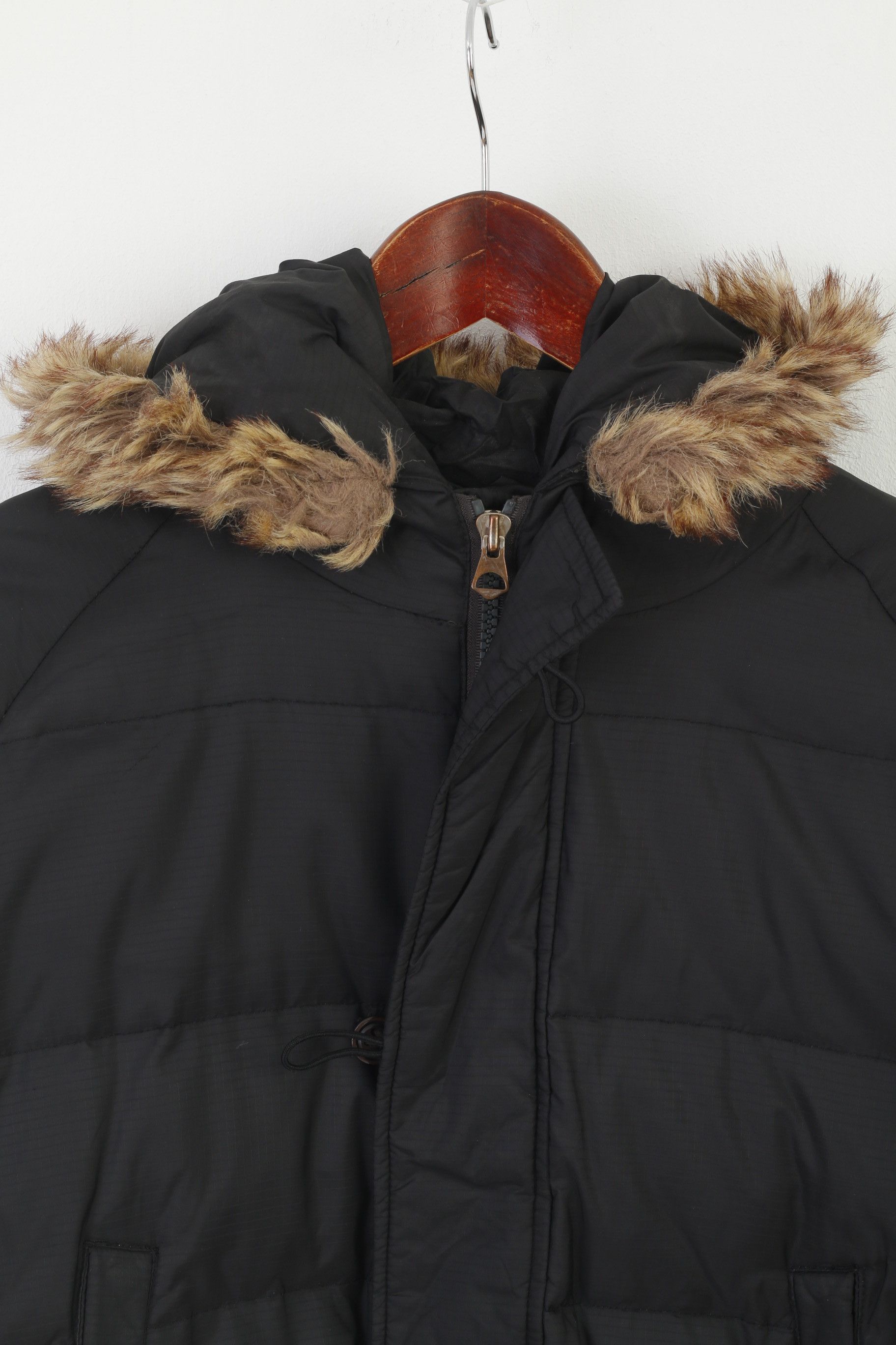 Diesel Diesel Women M Jacket Black Nylon Hooded 0229 Size M / US 6-8 / IT 42-44 - 3 Thumbnail