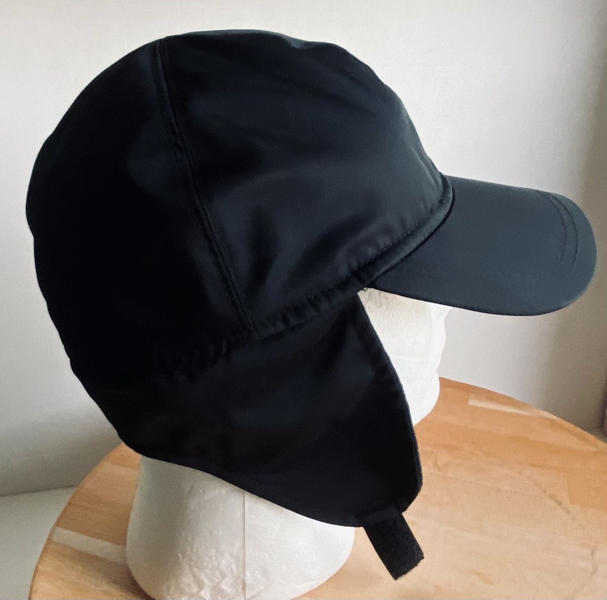Prada Prada 🇮🇹 black techno logo insulated trapper cap M NWT Size ONE SIZE - 21 Thumbnail