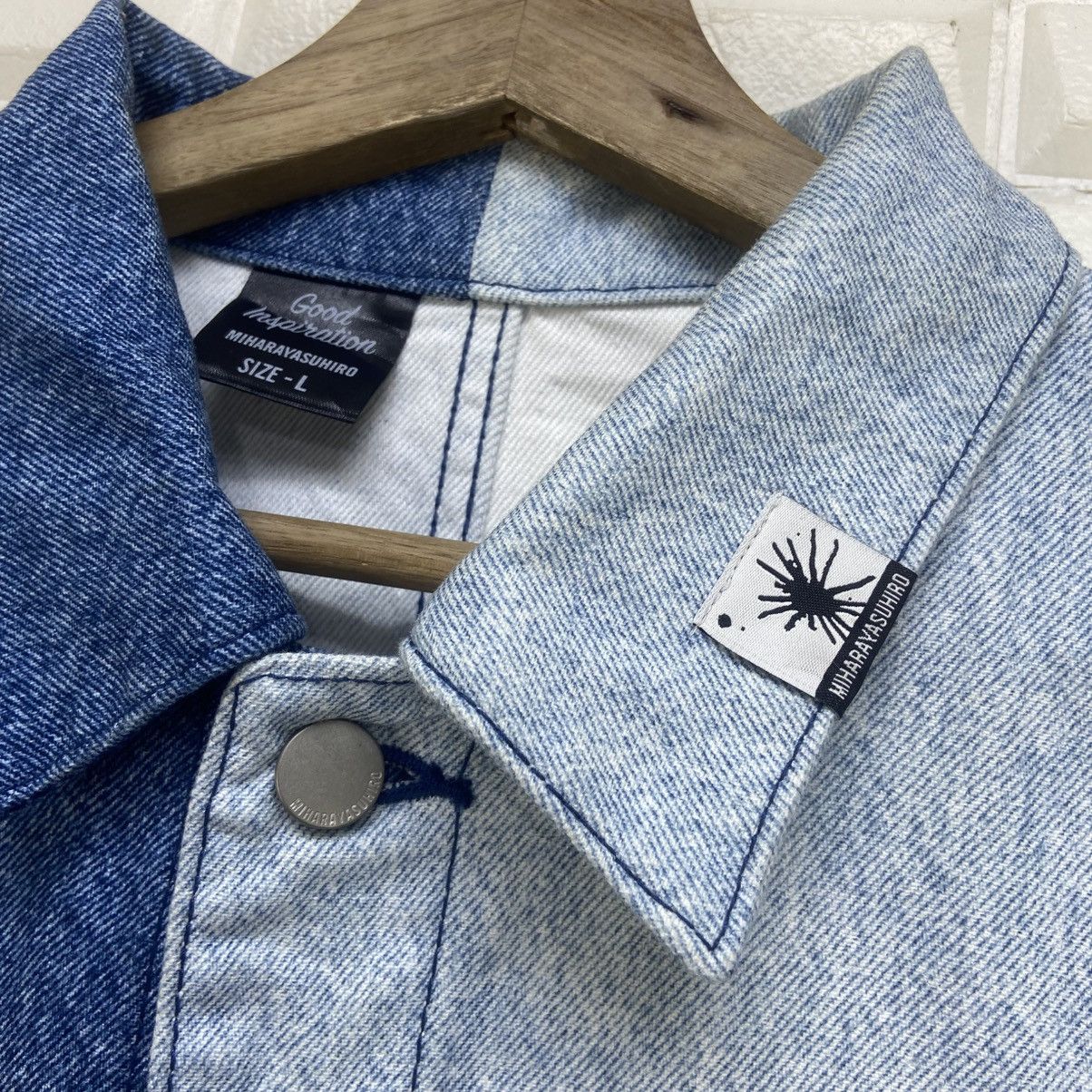 GU × Maison MIHARA YASUHIRO 🔥Miharayasuhiro Two-Tone Trucker Denim Jacket Size US M / EU 48-50 / 2 - 8 Thumbnail