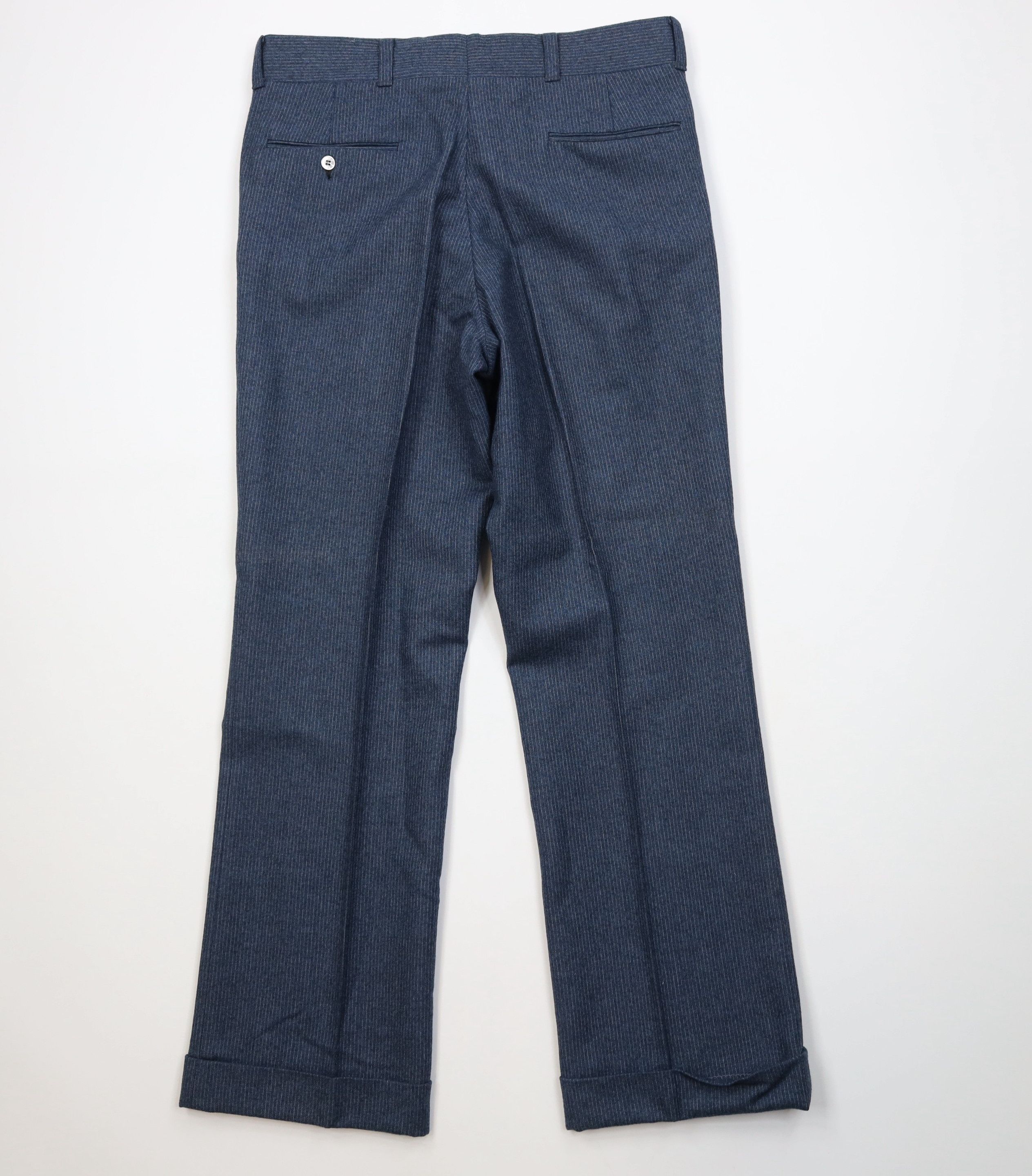 Vintage Vintage 70s Streetwear Wool Flannel Knit Wide Leg Pants USA Size US 32 / EU 48 - 7 Thumbnail
