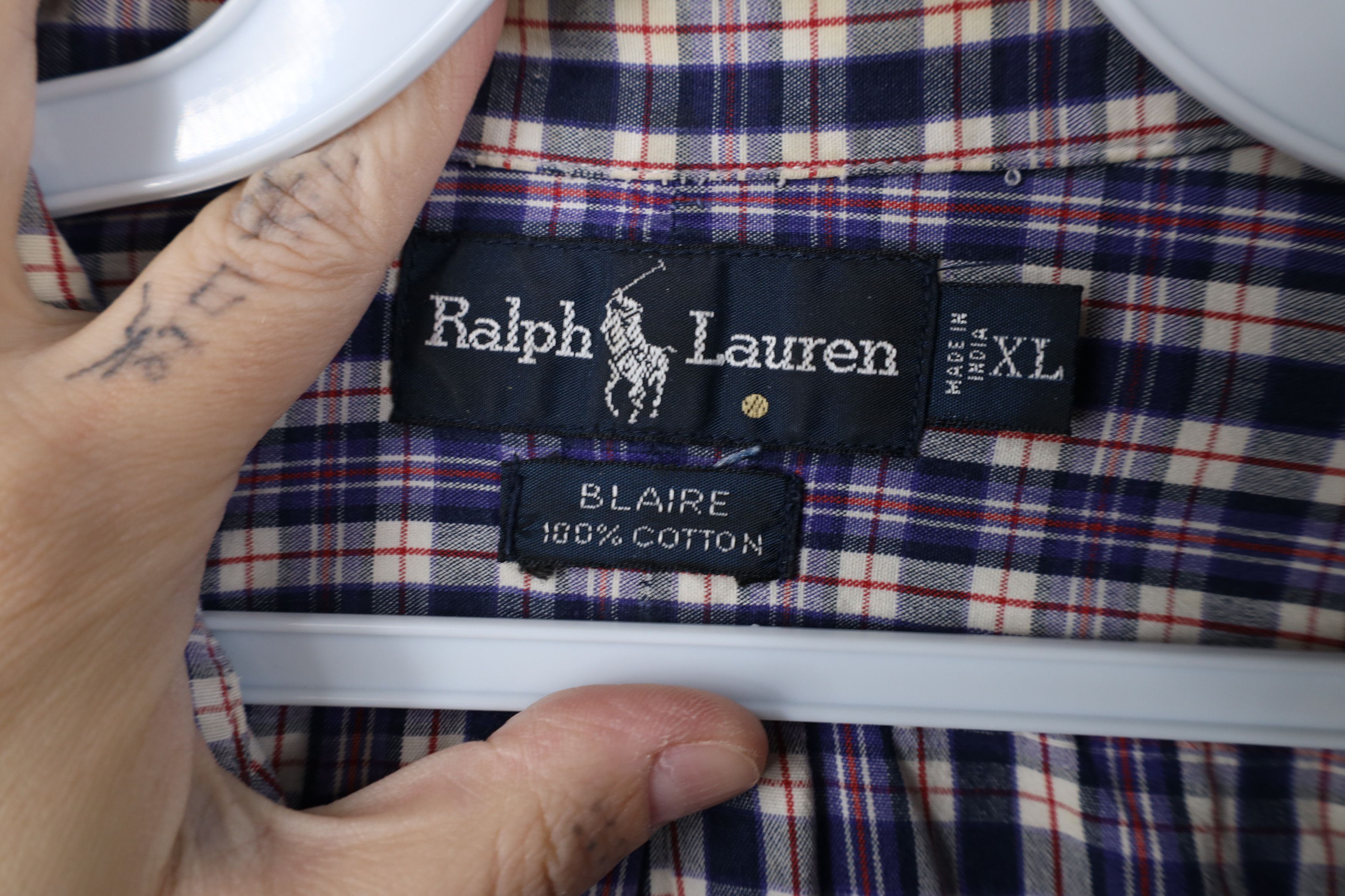 Ralph Lauren Vintage 90s Ralph Lauren Blaire Collared Button Down Shirt Size US XL / EU 56 / 4 - 11 Thumbnail